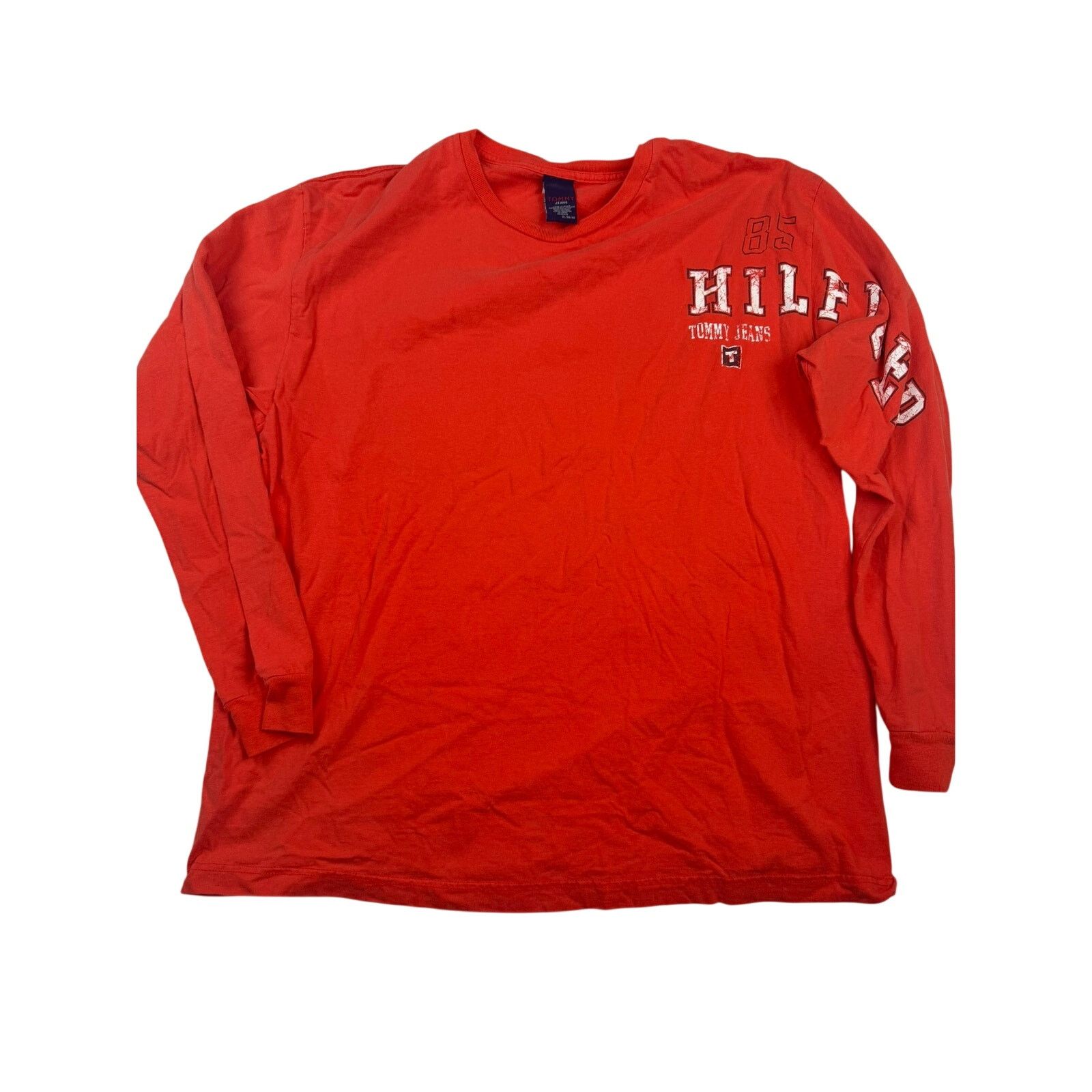 Tommy Hilfiger Vintage Tommy Hilfiger Long Sleeve Spellout Shirt XL Size US XL / EU 56 / 4 - 1 Thumbnail