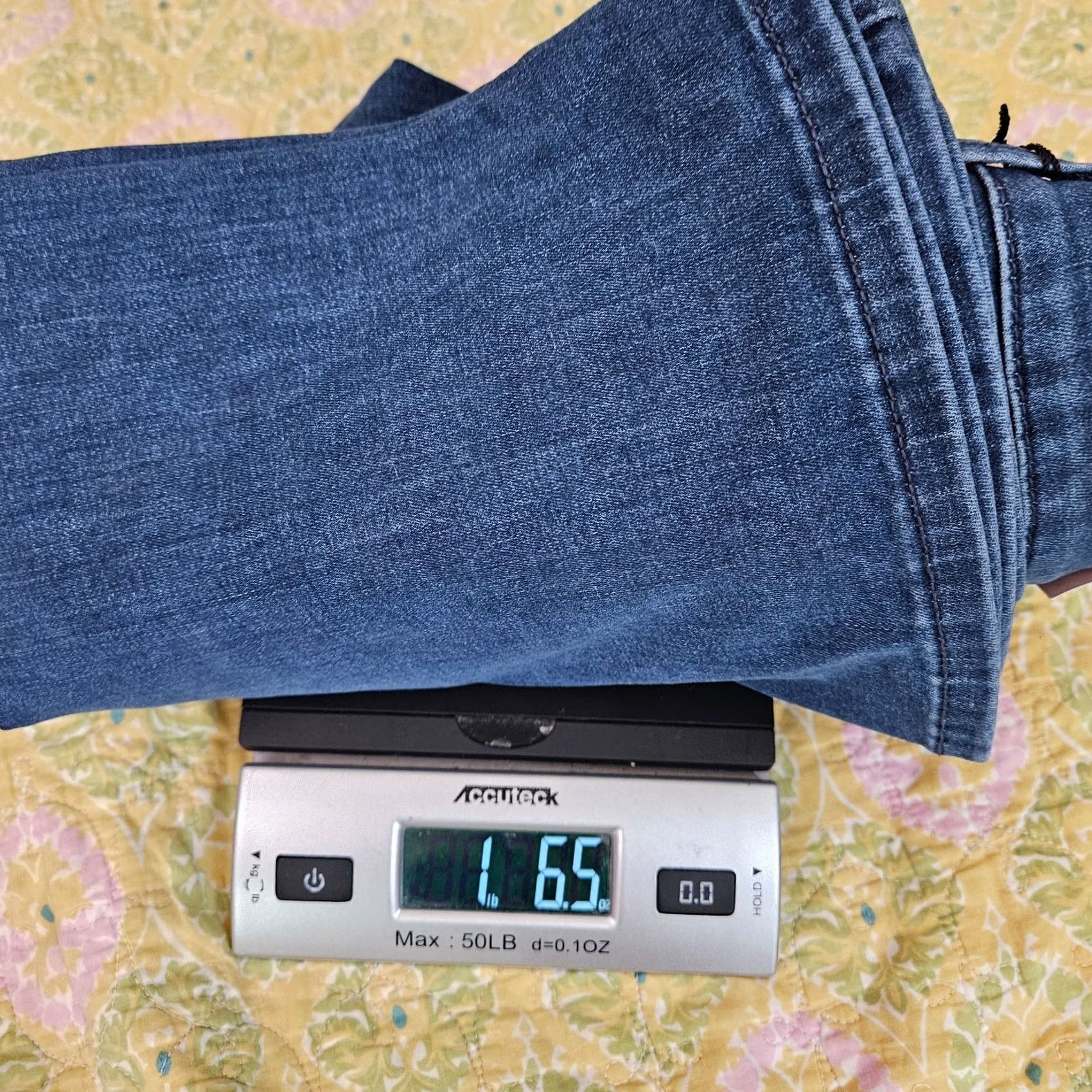 NYDJ NYDJ CURVES 360 Jeans Straight Blue 18P Womens Denim Regular Machine Washable Belted 5-Pocket Size 40" / US 18 - 6 Thumbnail
