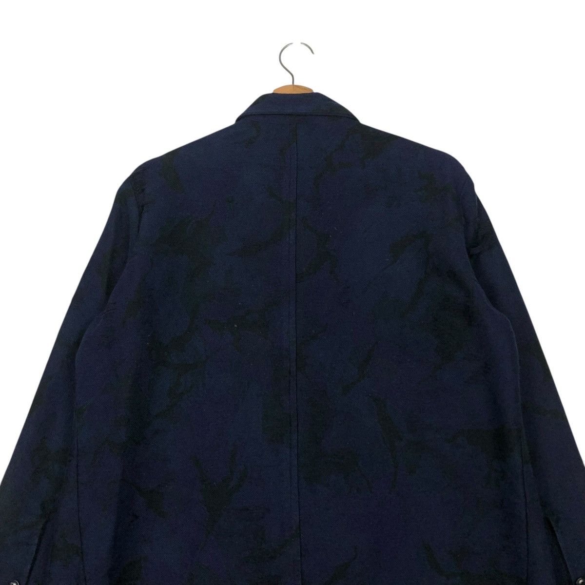 Yohji Yamamoto 🔥VINTAGE Y’S YOHJI YAMAMOTO LONG JACKET DENIM FLORAL Size US M / EU 48-50 / 2 - 12 Thumbnail