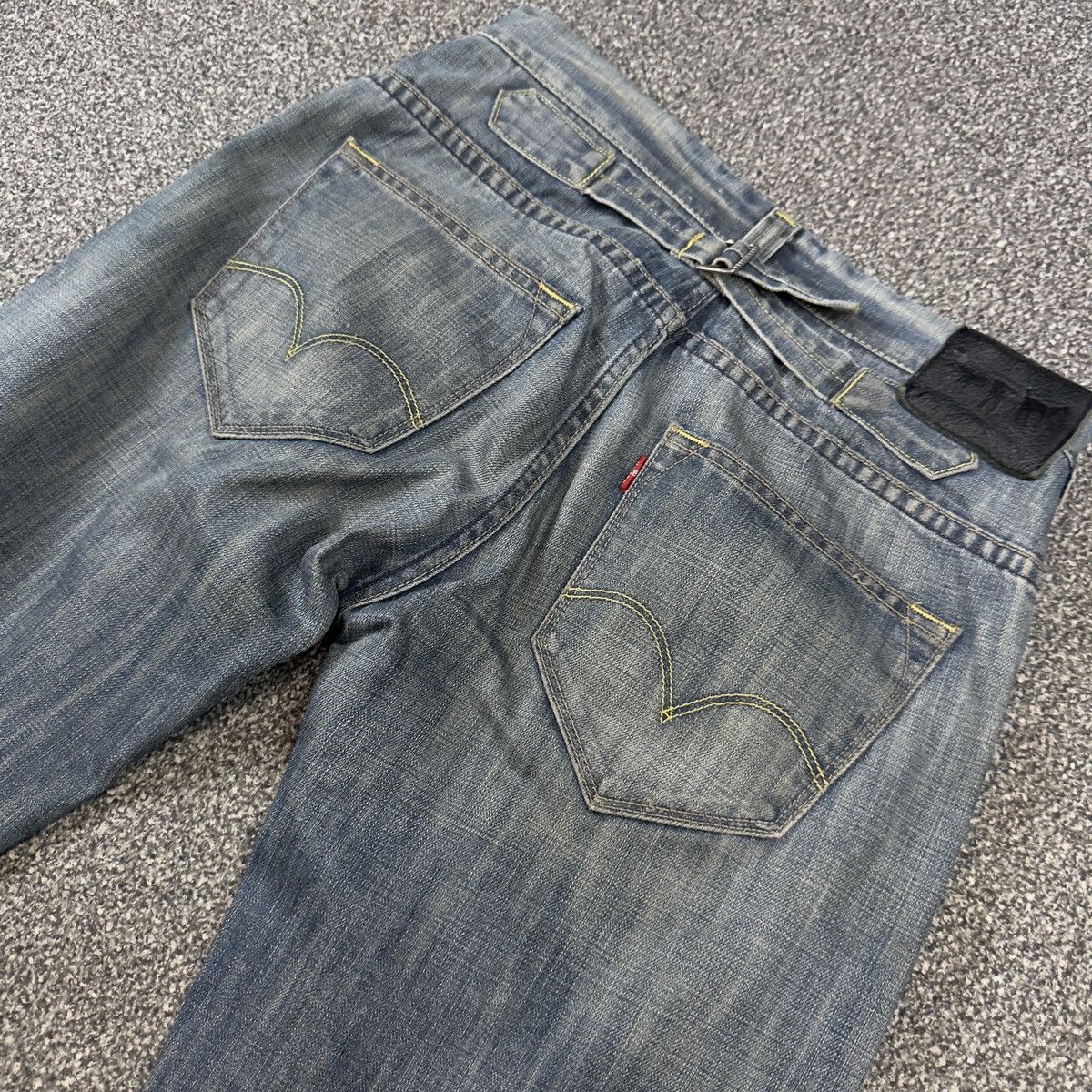 Engineered Garments × Levi's Vintage Levis Redloop Baggy Buckle Pants Denim Size US 30 / EU 46 - 4 Thumbnail