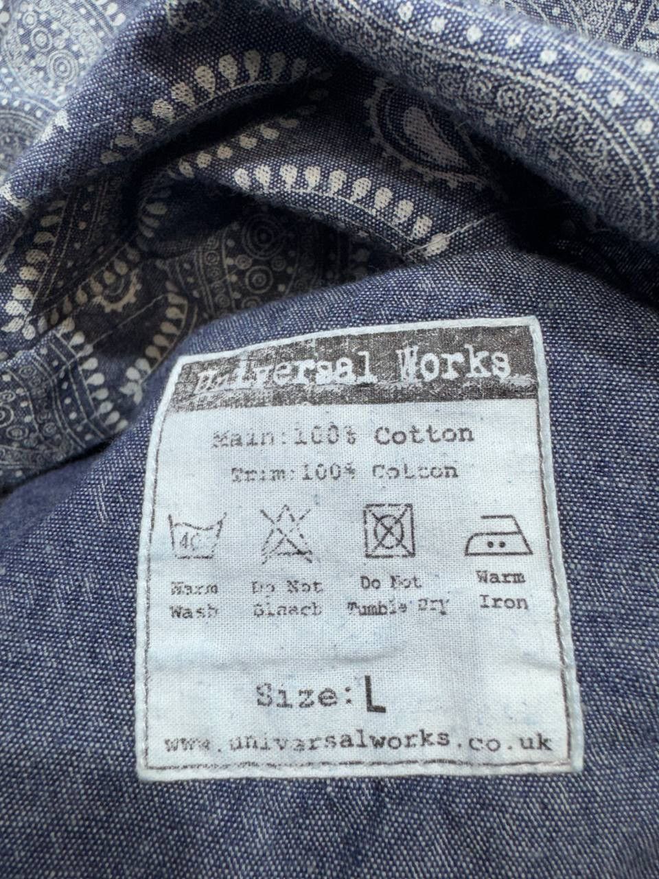 Universal Works Universal Works Mens Shirt Button Up Paisley Size L Size US L / EU 52-54 / 3 - 11 Thumbnail