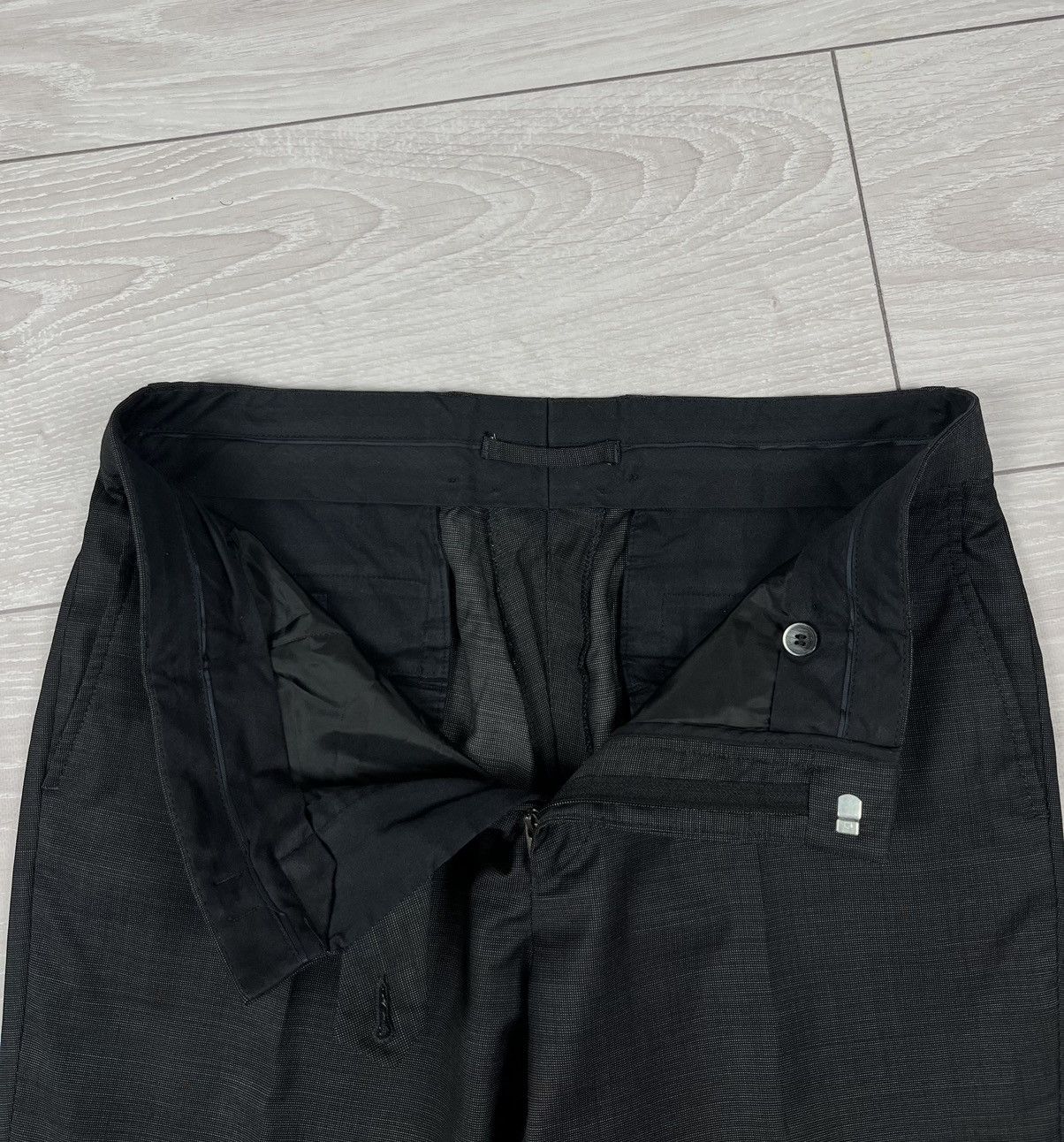 Hackett Hackett London Grey Wool Two Buttons Suit Blazer Pants Size 40R - 6 Thumbnail