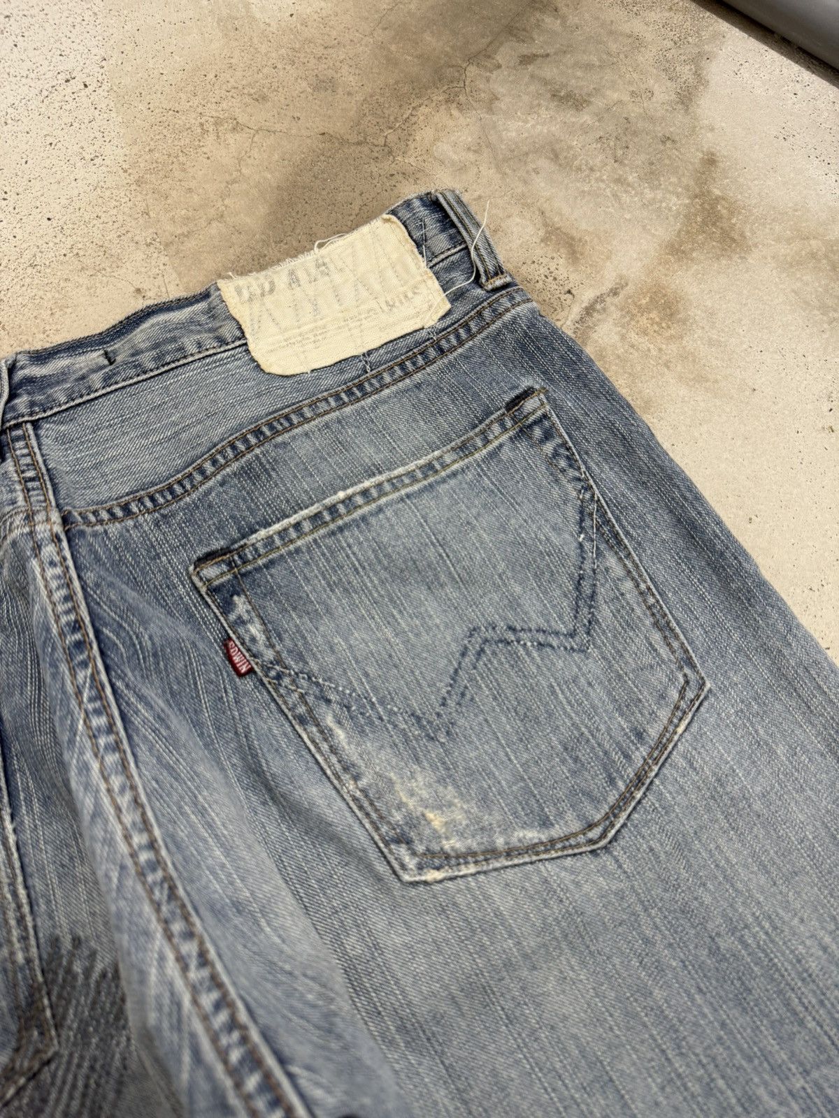 Edwin Edwin XVS Vintage Sashiko Japanese Distressed Denim Pants Size US 36 / EU 52 - 15 Thumbnail