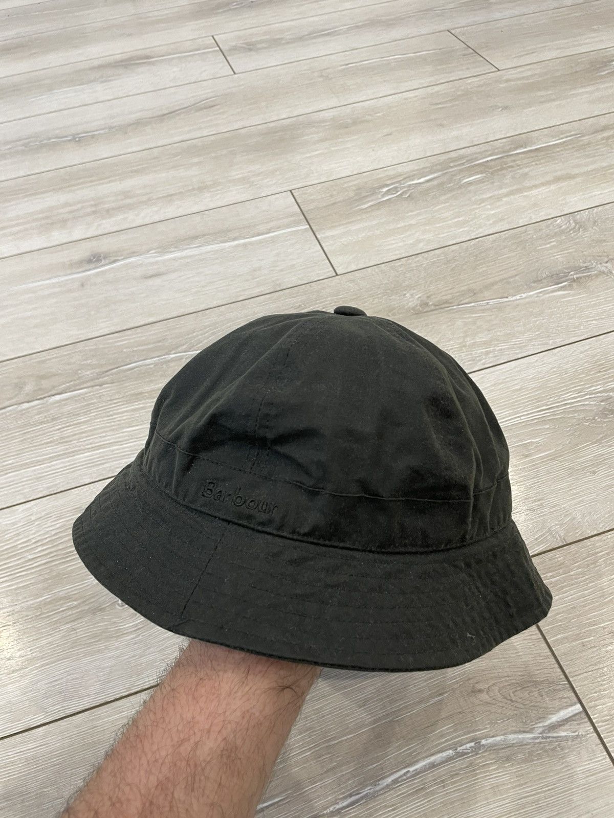 Barbour Barbour Bucket Hat Vintage Men’s XL Green Waxed Waterproof Size ONE SIZE - 1 Thumbnail