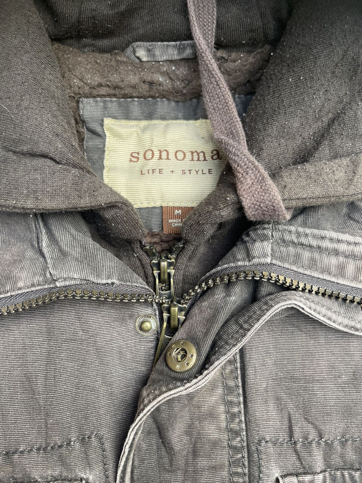 Sonoma Vintage Sonoma Utility Fleece-Lined Jacket Multi Pockets Size US M / EU 48-50 / 2 - 5 Thumbnail