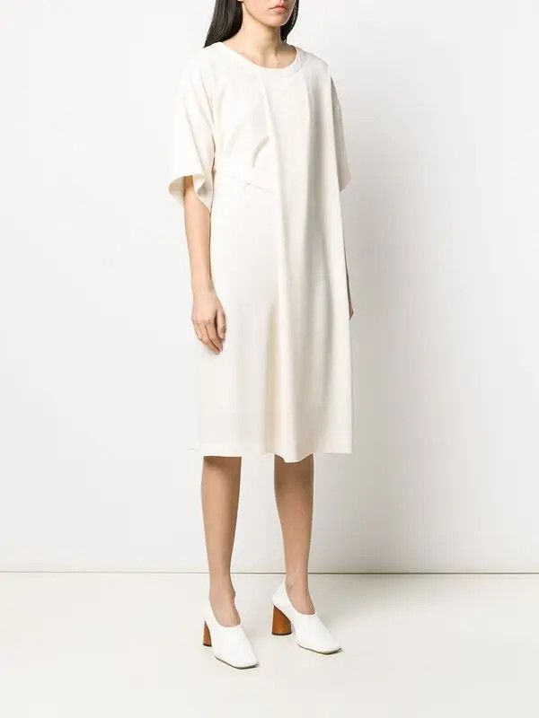 Maison Margiela o1y0625 Midi Dress in Ivory Size M / US 6-8 / IT 42-44 - 3 Thumbnail