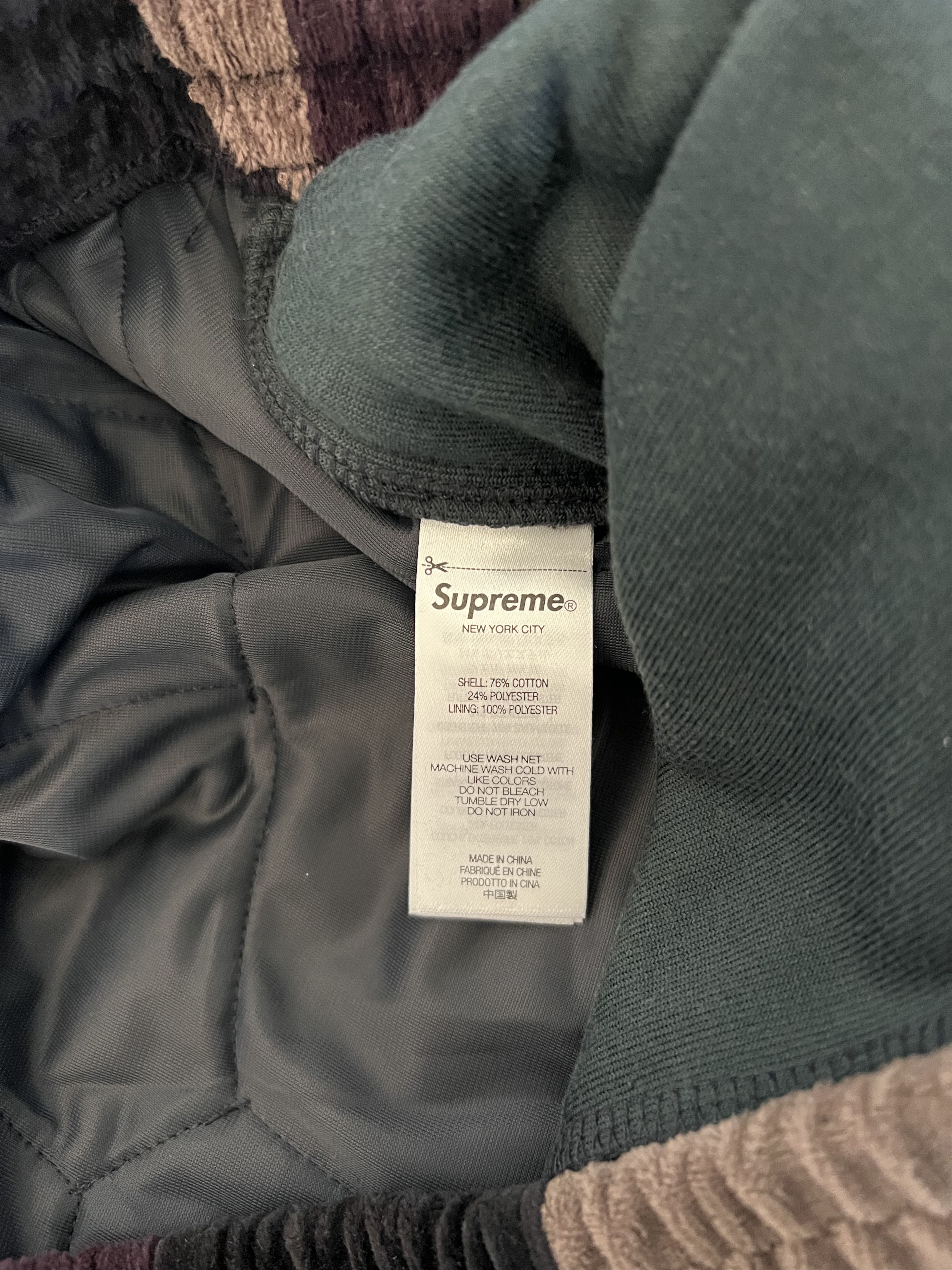 Supreme Supreme Velour Patchwork Shorts in Dark Navy Size US 30 / EU 46 - 9 Thumbnail