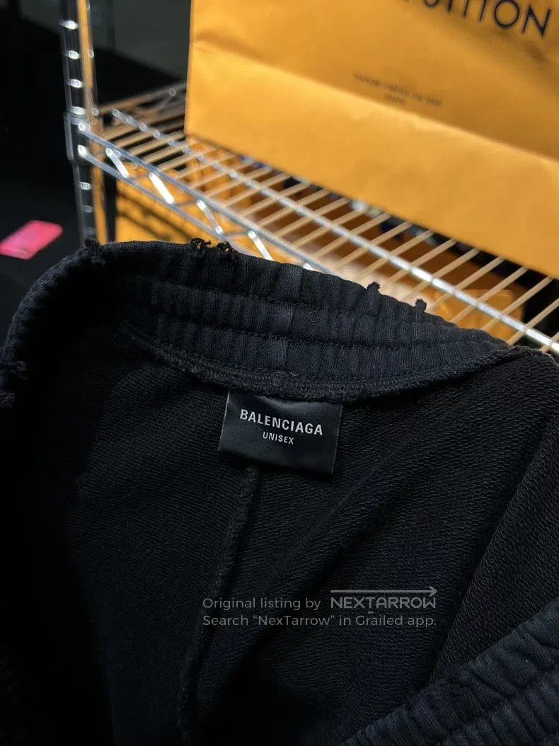 Balenciaga Balenciaga size XS Racing element full logo black sweatpan Size US 27 - 3 Thumbnail