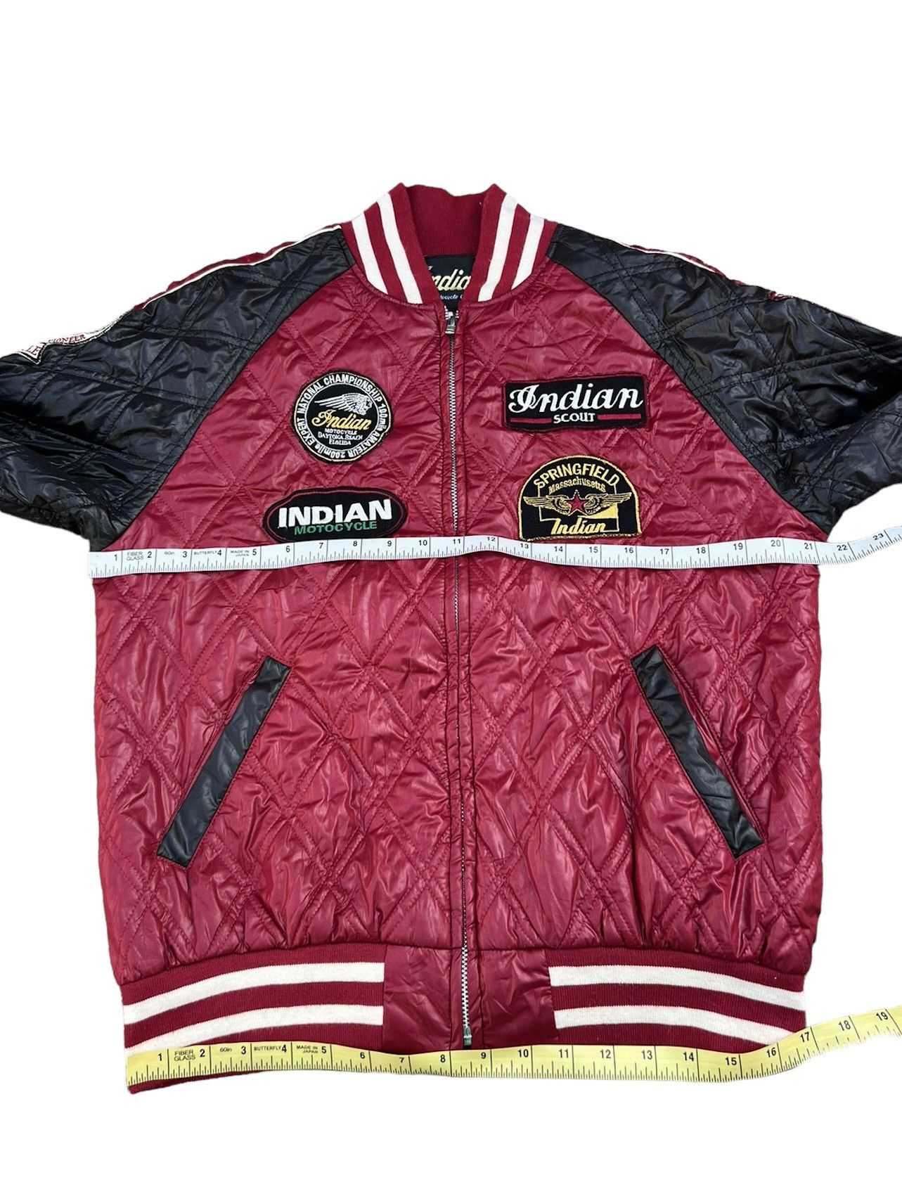 Vintage Indian Motocycles Quilting Polyester Bomber Jacket Size US L / EU 52-54 / 3 - 3 Thumbnail