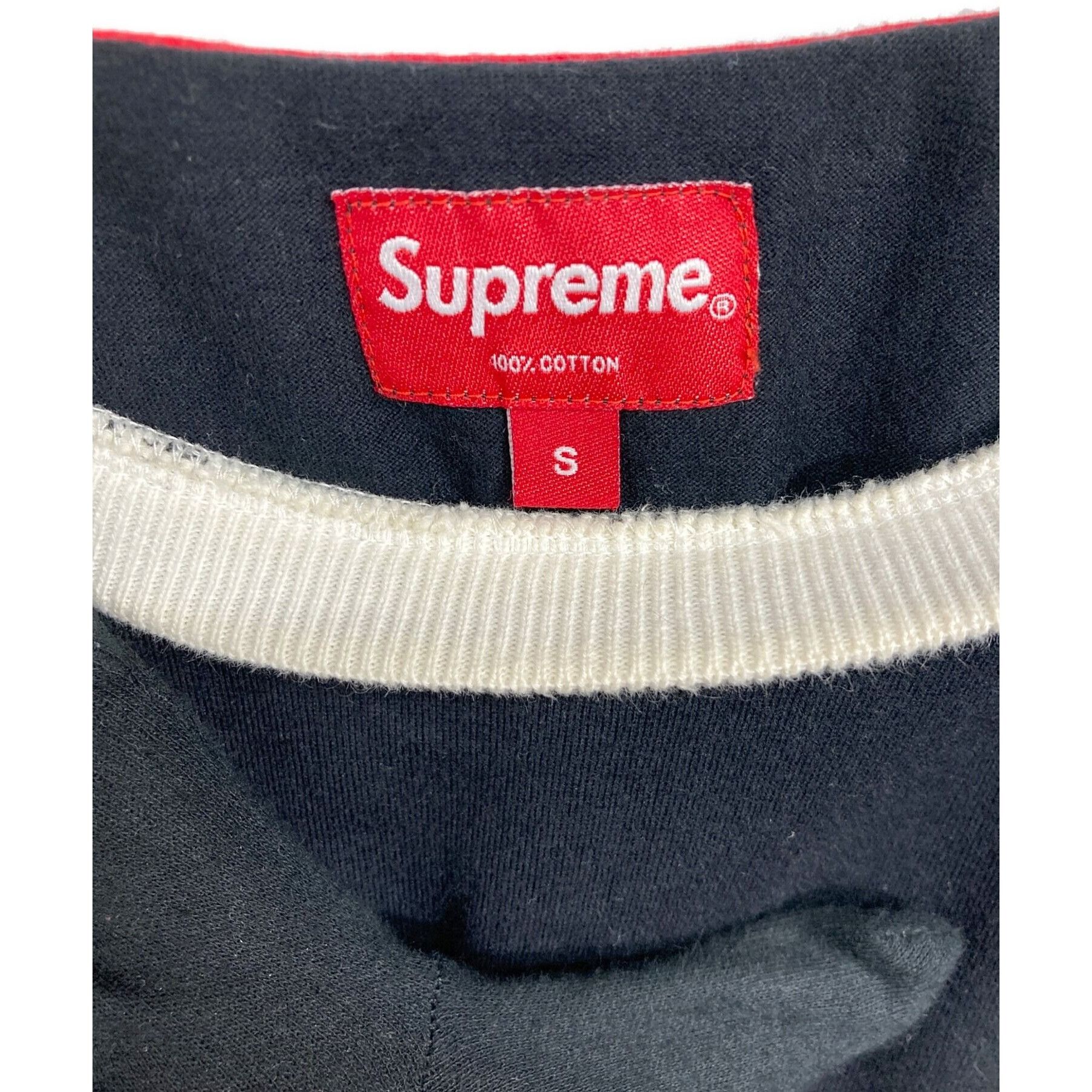 Supreme SUPREME Striped Rib T-shirt Black Size S Size US S / EU 44-46 / 1 - 4 Thumbnail