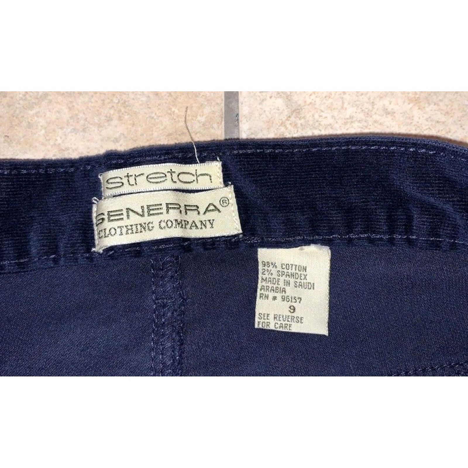 Vintage VINTAGE Generra Clothing Company Navy Corduroy Straight Pants 29x30 Womens 9 XS? Size 30" / US 8 / IT 44 - 5 Thumbnail