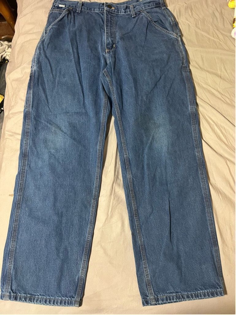 Carhartt Men's Carhartt FRB13 Denim Jeans Size 34x30 Blue Size US 34 / EU 50 - 1 Thumbnail