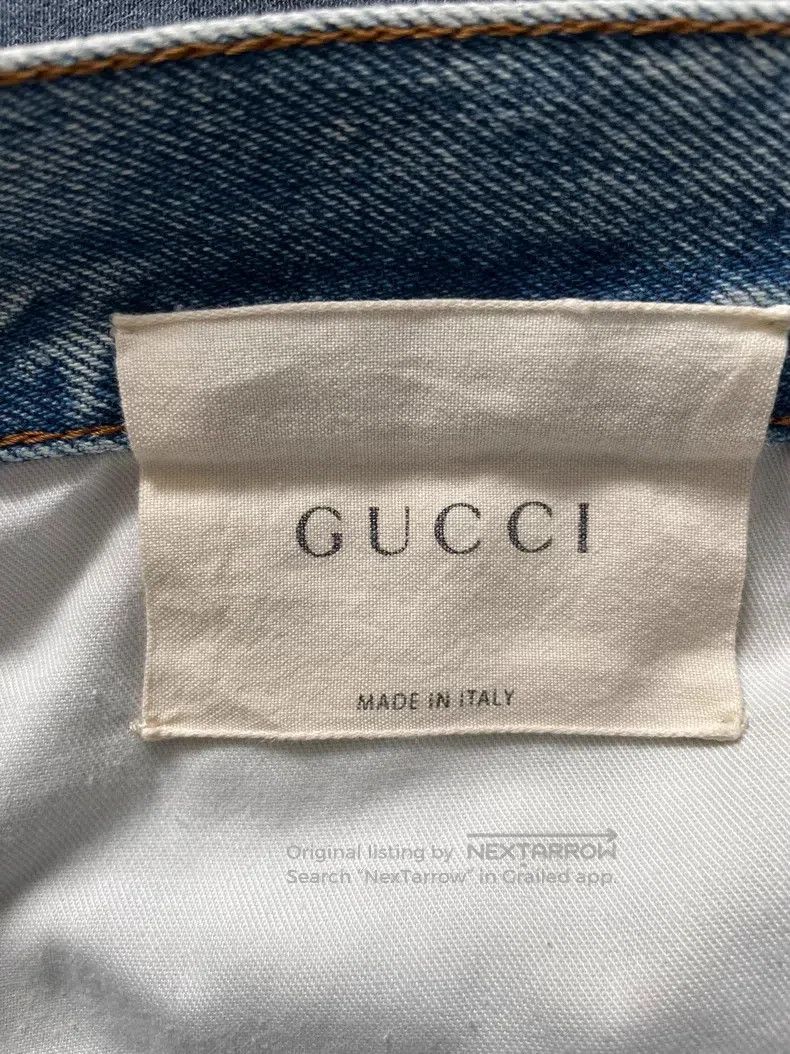 Gucci Gucci Embroidered flared denim pants Size 25" / US 0 / IT 36 - 2 Thumbnail