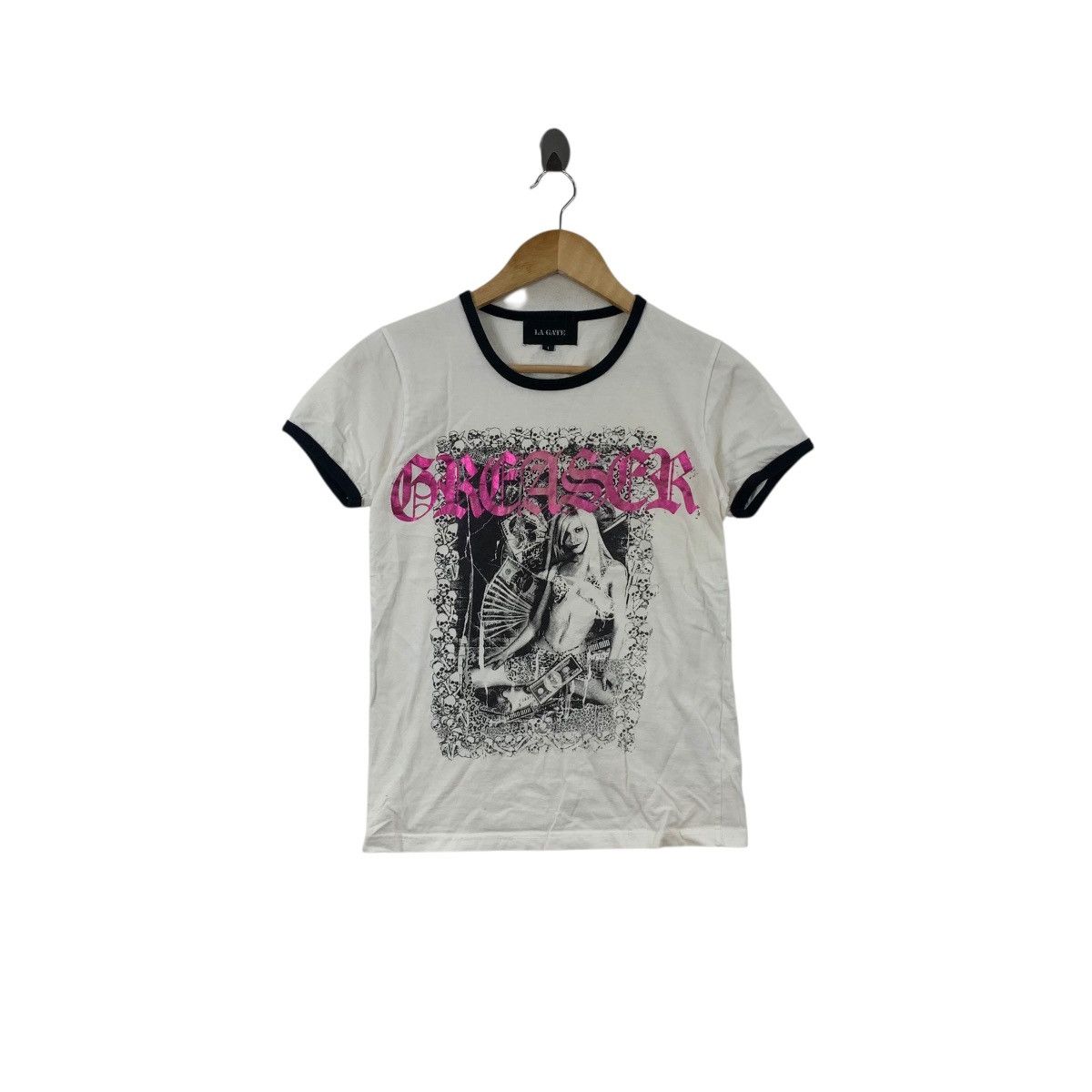 Other LA GATE GREASER Fotofolio Punk Skull Rebel Girl Tee Shirt Size XXS / US 00 / IT 34 - 1 Thumbnail