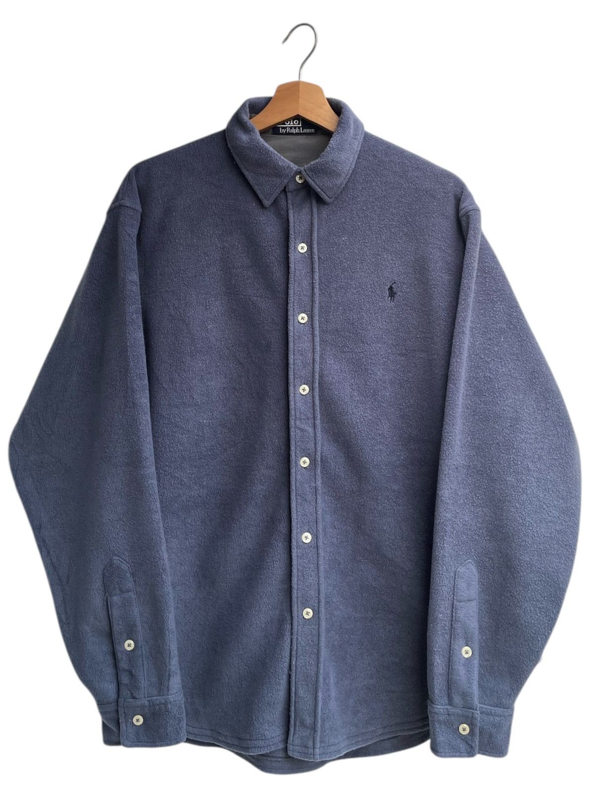 Polo Ralph Lauren × Ralph Lauren Polo Ralph Lauren Fleece Button Up Shirt Size US L / EU 52-54 / 3 - 1 Thumbnail