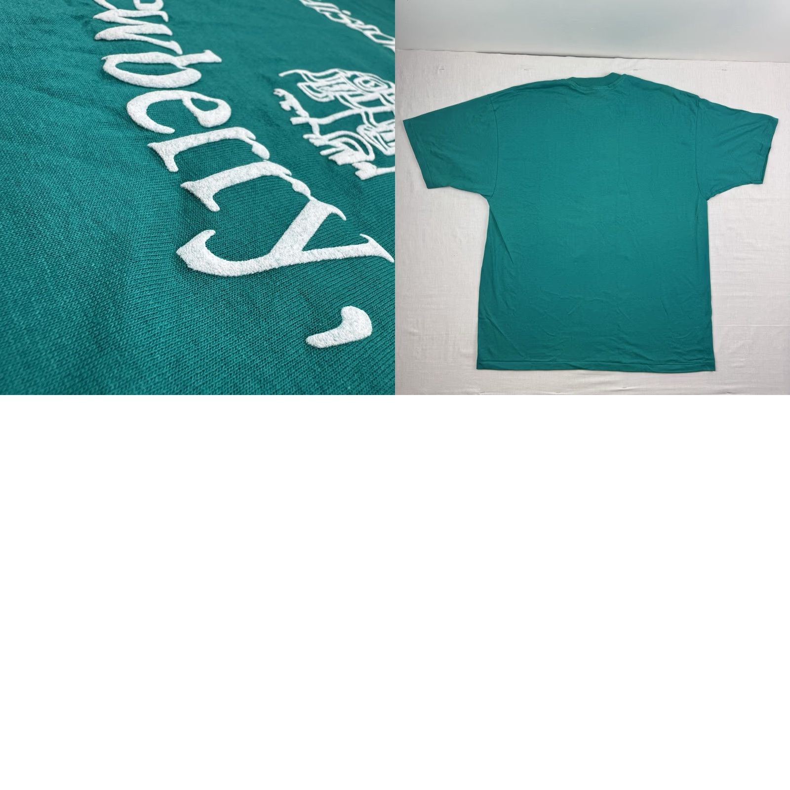Hanes Vintage Hanes Men's 90s Blue T-Shirt 2XL Short Sleeve Crew Neck Solid Downtown Newberry SC Size US XXL / EU 58 / 5 - 8 Thumbnail