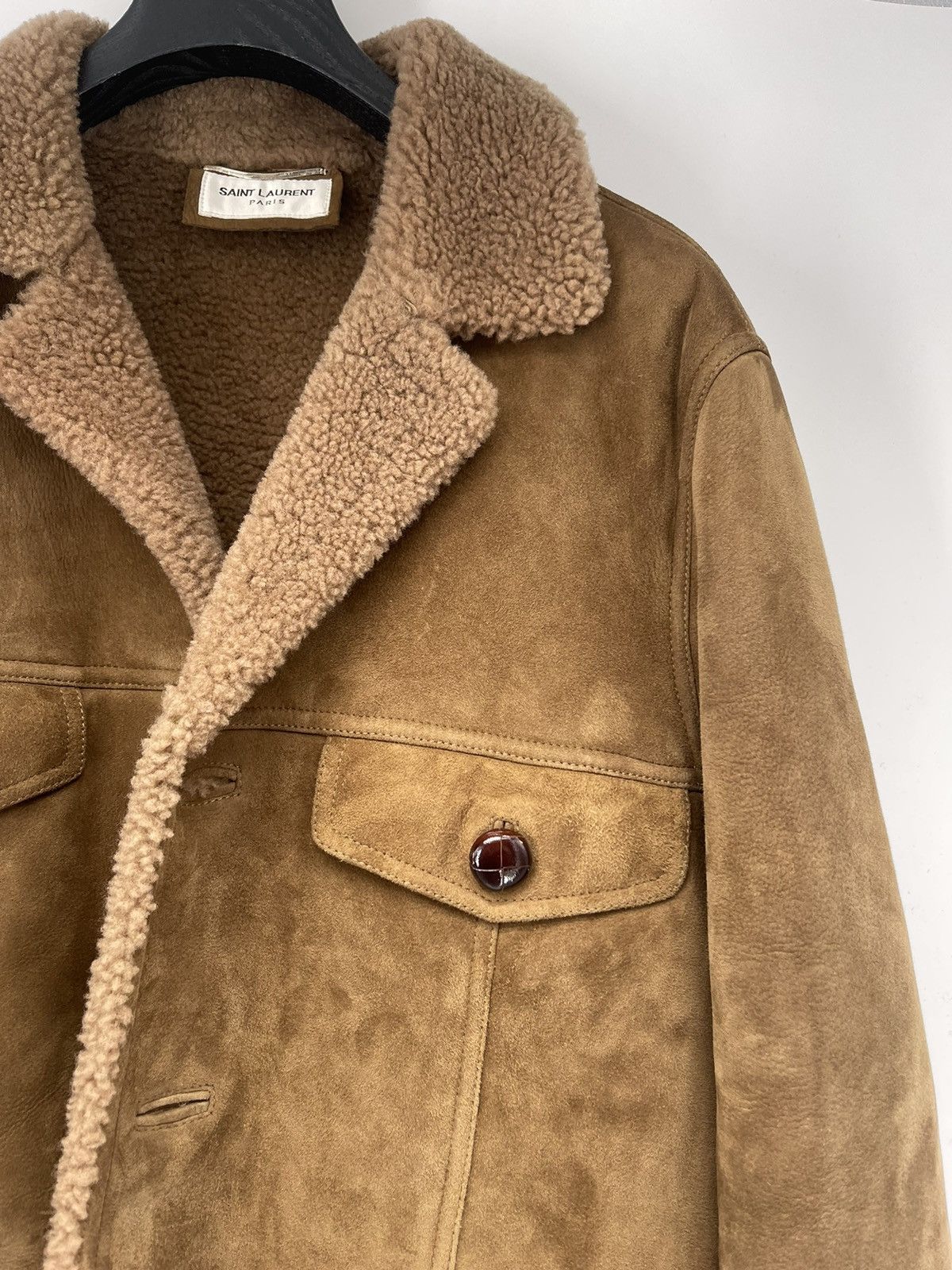 Saint Laurent Paris Saint Laurent Shearling Single Breasted Jacket Size US L / EU 52-54 / 3 - 2 Thumbnail