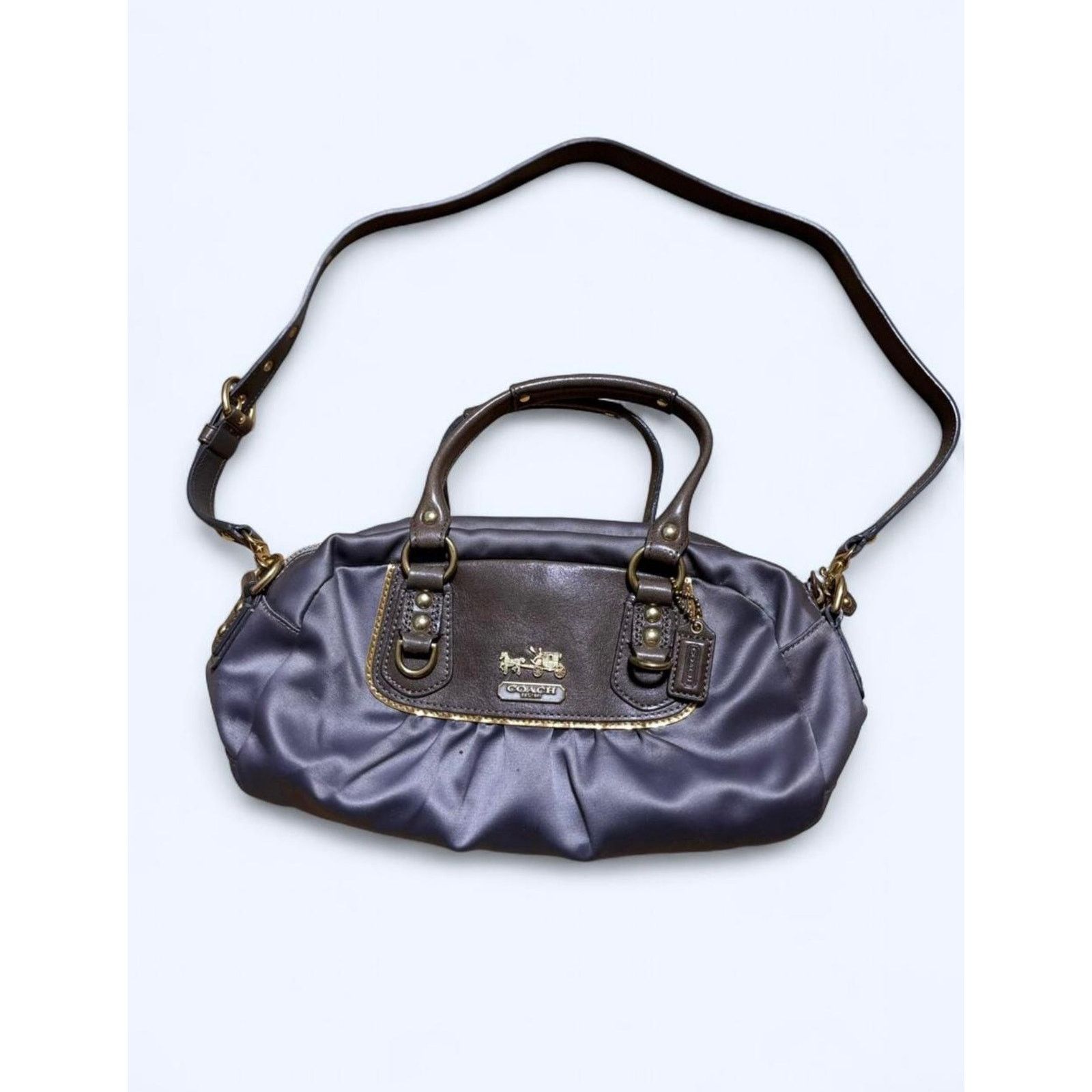 Coach Vintage 2000s Coach Amanda Top Handle Satin Satchel Bag Size ONE SIZE - 1 Thumbnail