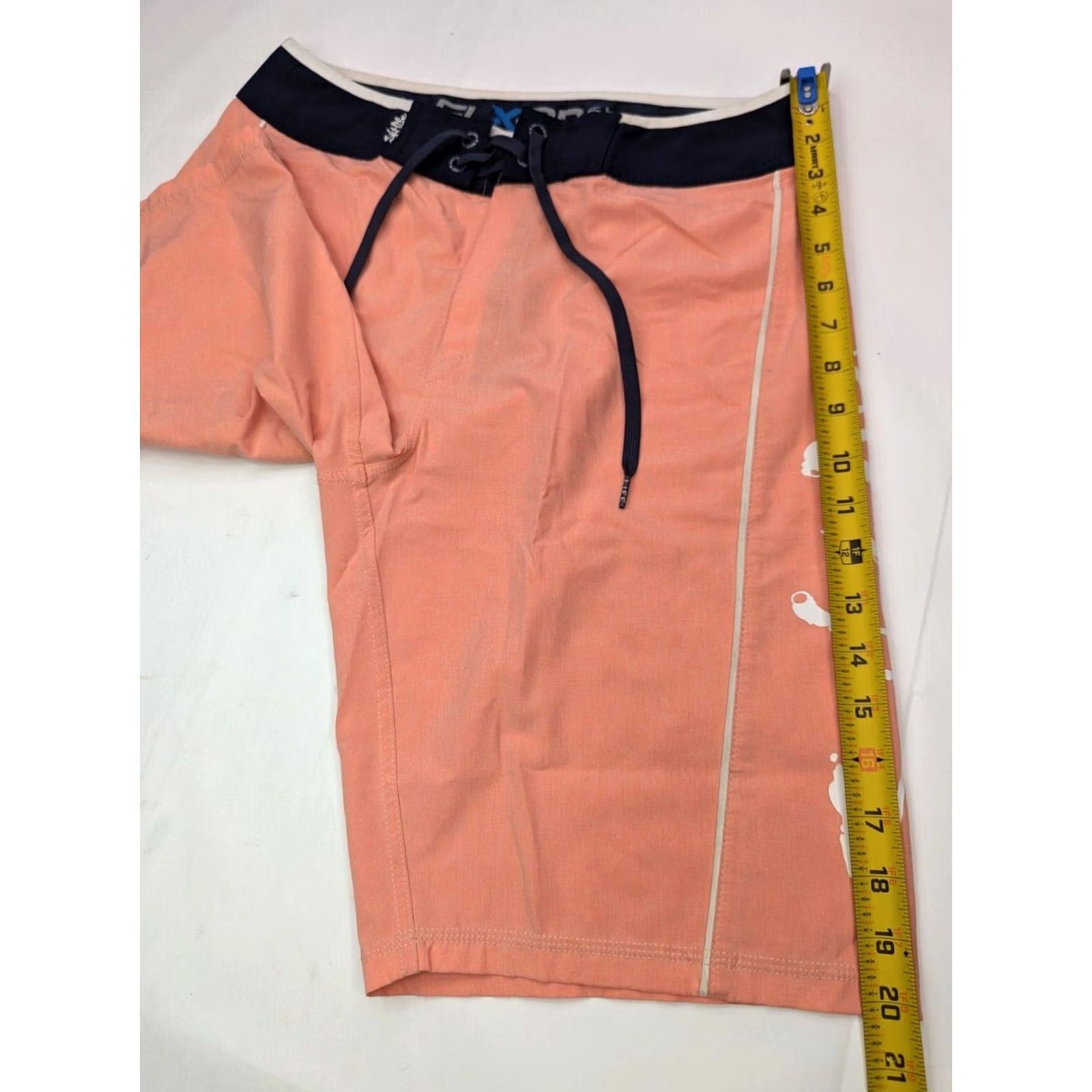 Vintage Salt Life SLX-QD Swim Trunks Men 30 Board Shorts 10 Inseam Blue Polyester Spandex Breathable Pockets Drawstring Beach Fish Outdoor Surfing - Mens Size US 30 / EU 46 - 4 Thumbnail