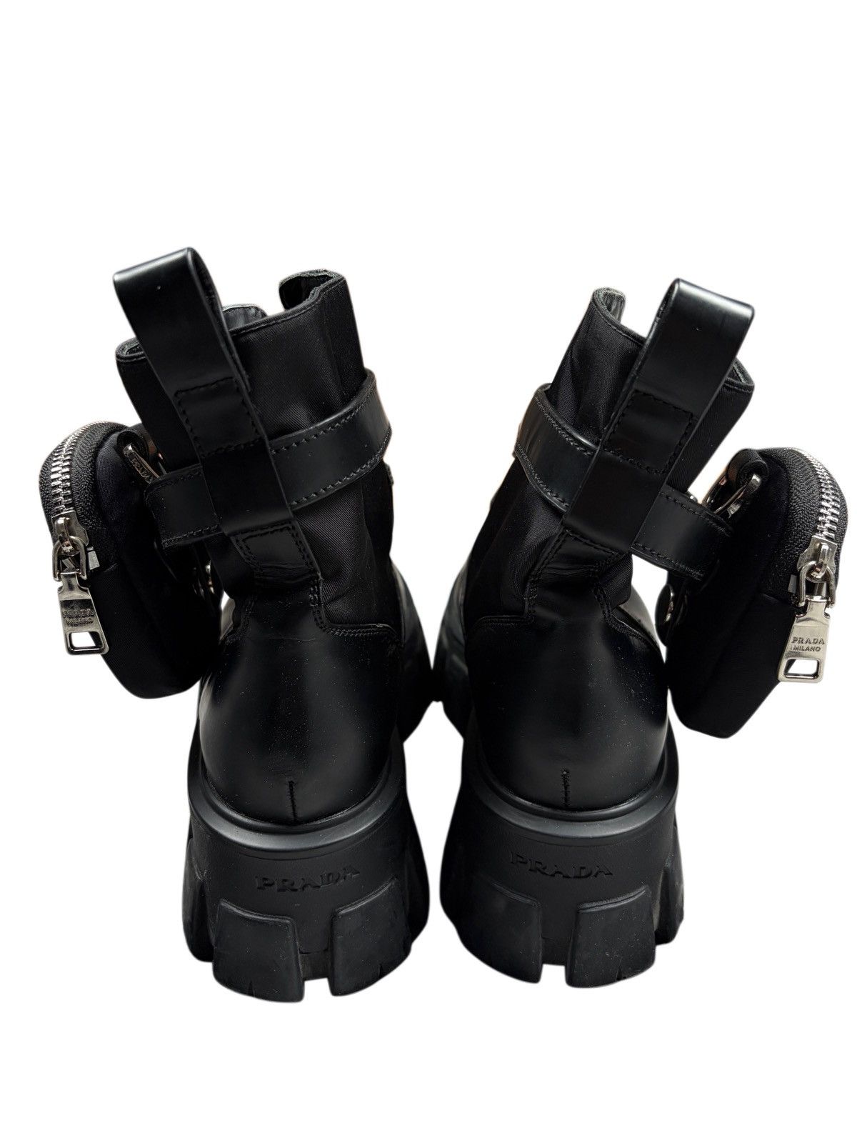 Prada Prada Combat Boots Black Pouch Size 36 Size US 6 / IT 36 - 5 Thumbnail
