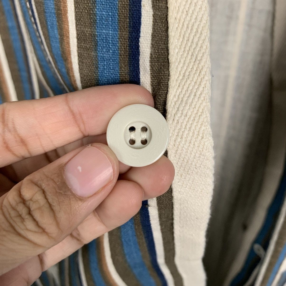 Vintage ☀️Nice design Army Twill stripe sanforized button jacket Size US L / EU 52-54 / 3 - 12 Thumbnail