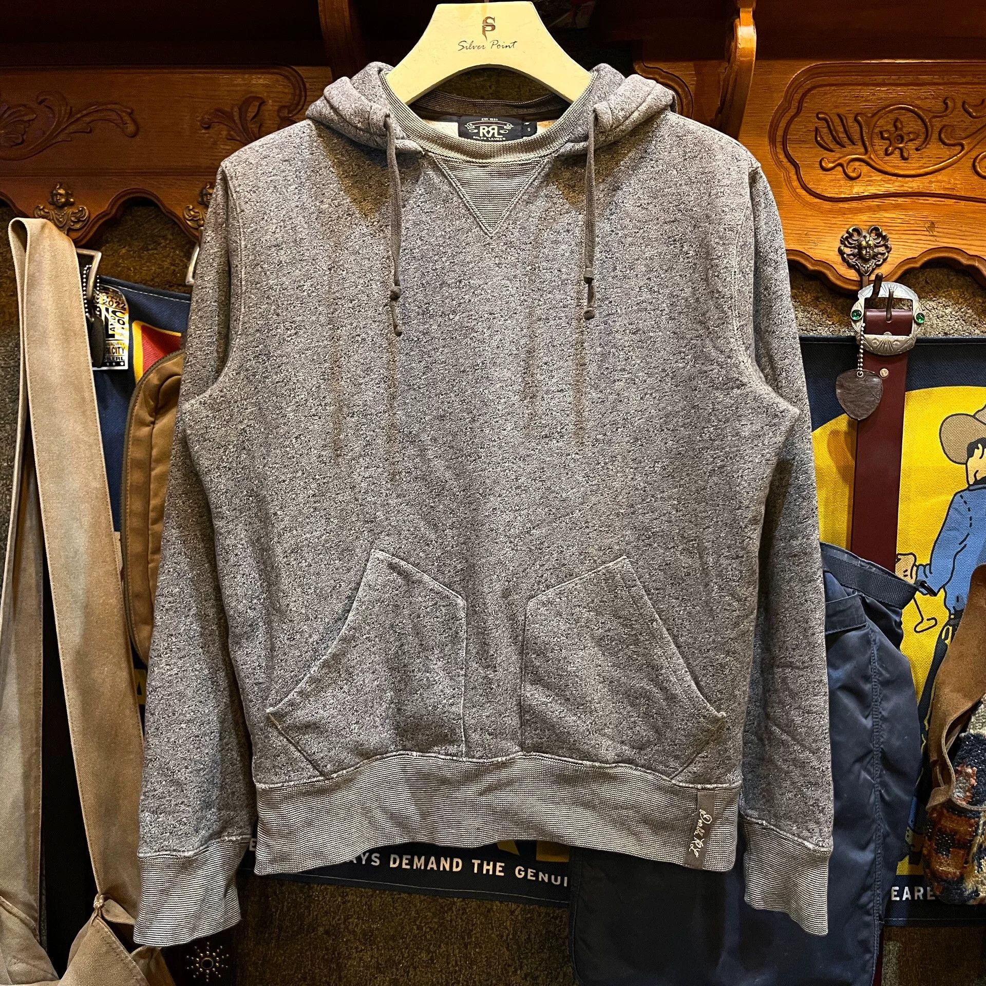 RRL Ralph Lauren rrl vintage grey hoodie by ralph lauren Size US S / EU 44-46 / 1 - 1 Thumbnail