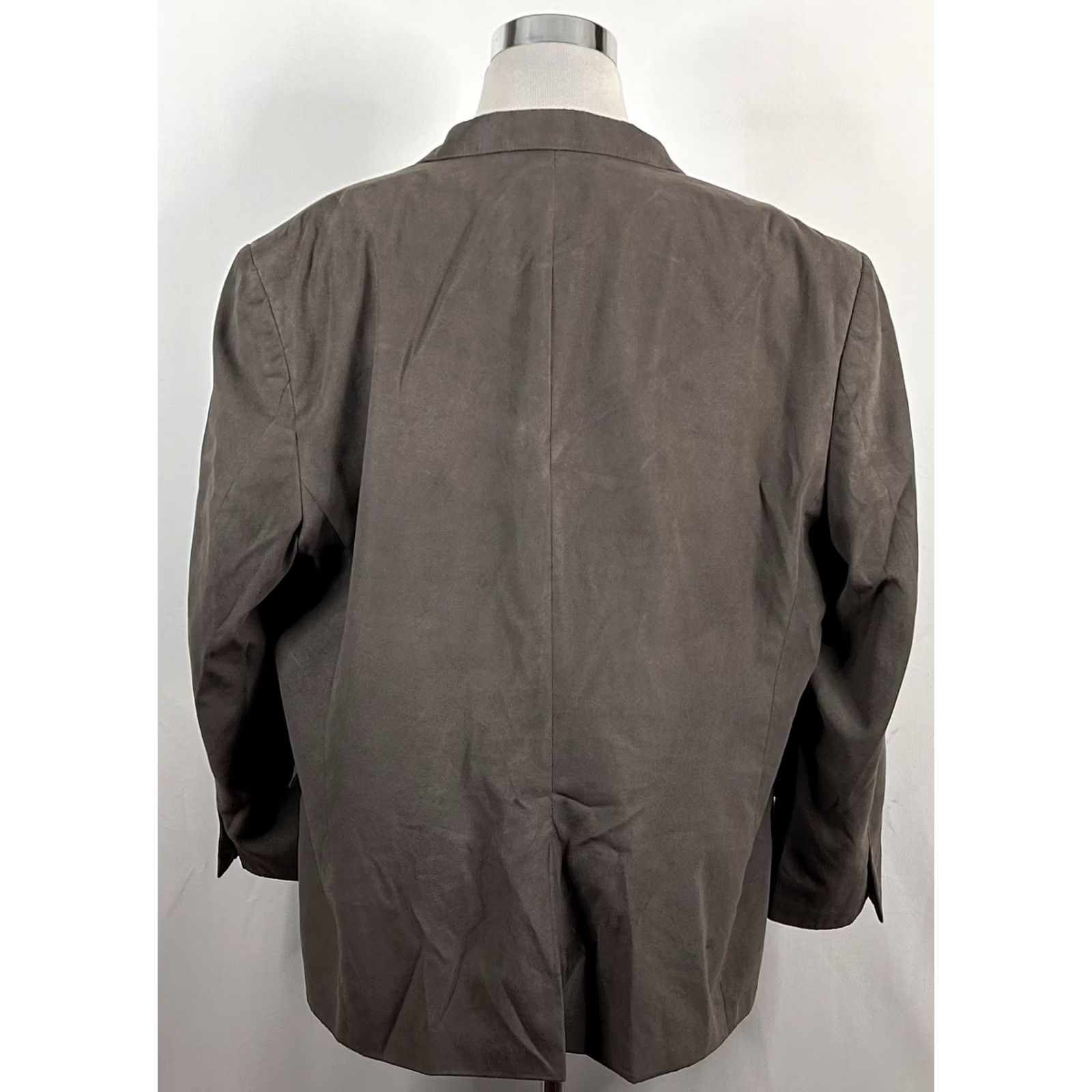 Jos. A. Bank Jos A Bank Sport Coat Beige Sueded Micropoly 50R Three-Button Lined Vented Jacket/Coat Regular Mens Size US XS / EU 42 / 0 - 6 Thumbnail