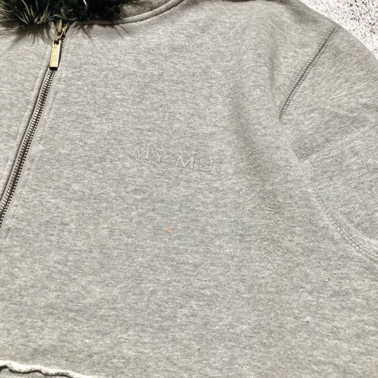 Japanese Brand 2000s My Mui Distressed Fur Ziphoodie Grey Ifsixwasnine Lgb Size US XL / EU 56 / 4 - 4 Thumbnail