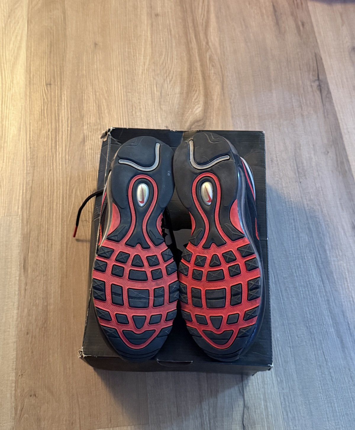 Nike Nike Air Max 97 Black/Red/Silver Size US 6 / IT 36 - 5 Thumbnail