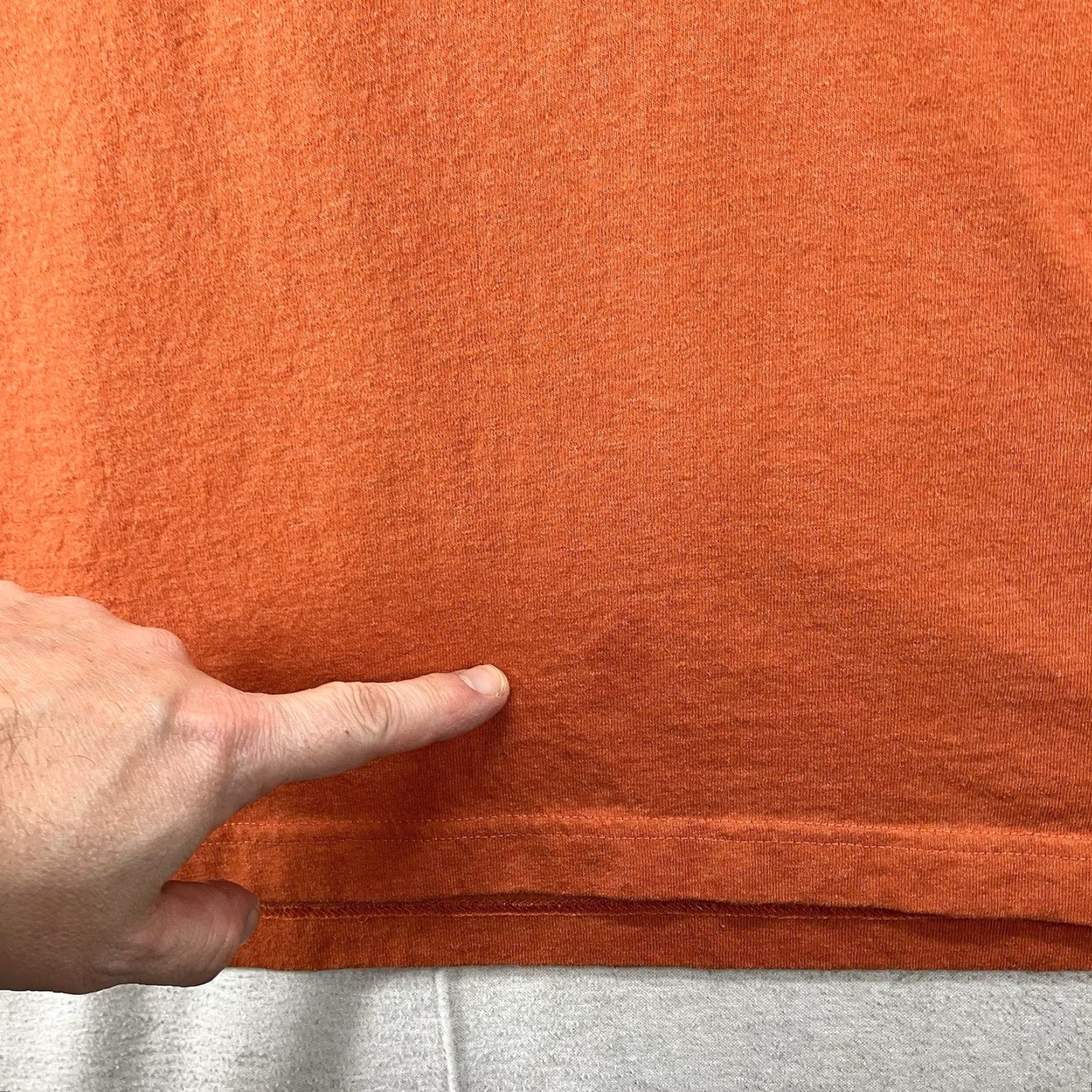 Carhartt Carhartt T-Shirt Mens XL Long Sleeve Crew Neck Orange - Cotton Polyester Heavyweight Relaxed Fit Solid Logo All Seasons Outdoor 2020s Size US XL / EU 56 / 4 - 7 Thumbnail