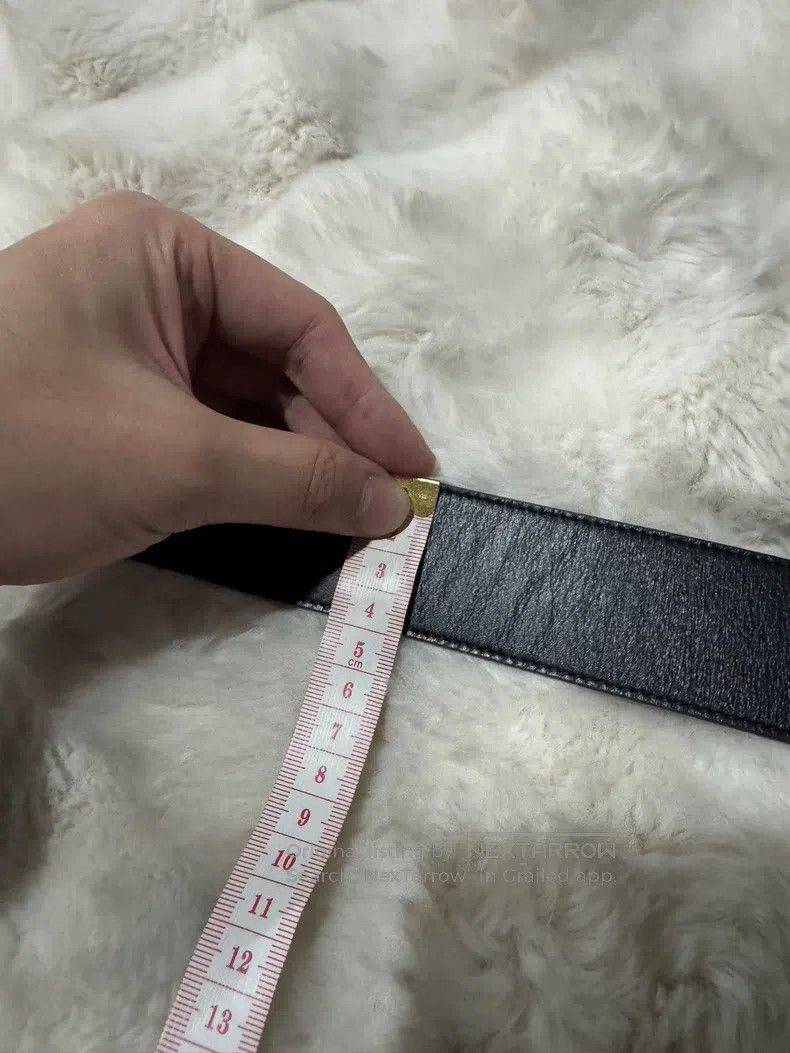Saint Laurent Paris Saint Laurent Paris size 80 Double Ring Leather Belt Size ONE SIZE - 8 Thumbnail