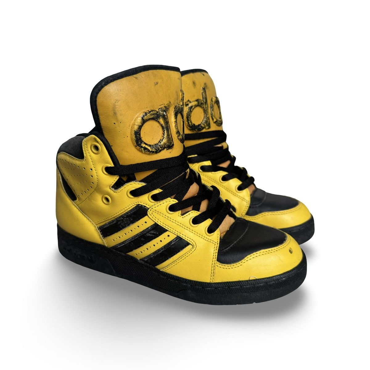 Adidas × Jeremy Scott Jeremy scott instinct hi yellow black Size US 8.5 / EU 41-42 - 3 Thumbnail