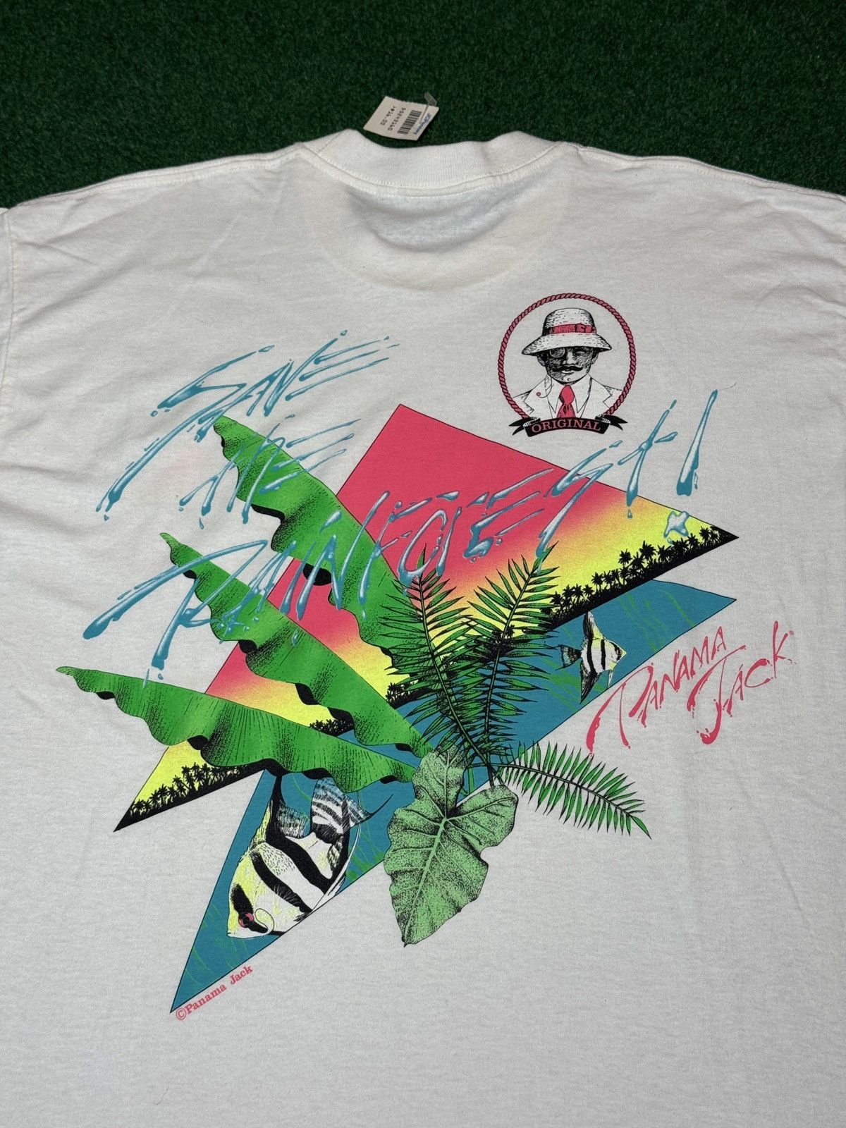 Panama Jack Panama Jack Save The Rainforest Fish Tropical L 90s T Shirt Size US L / EU 52-54 / 3 - 2 Thumbnail