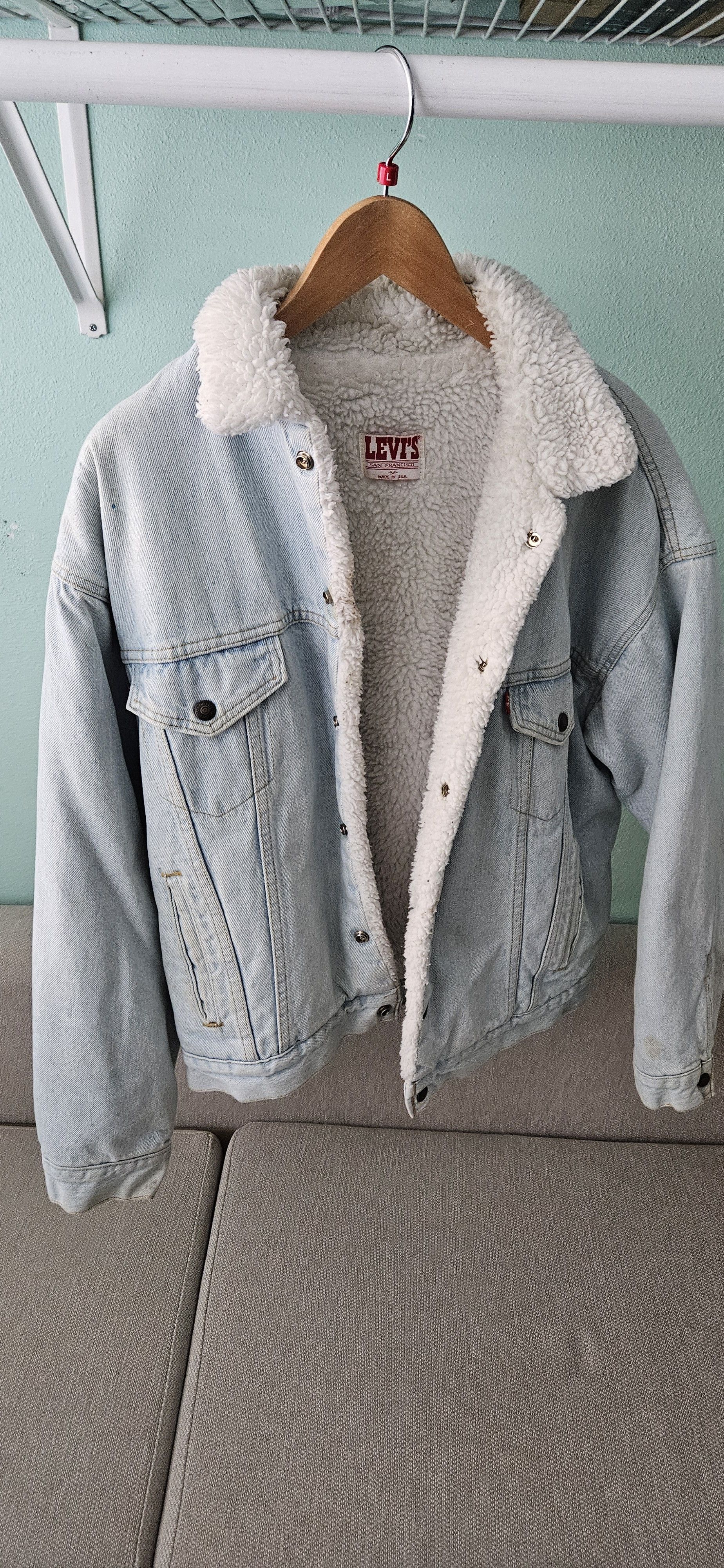 Levi's Levis Sherpa Denim Jacket Size US M / EU 48-50 / 2 - 1 Thumbnail