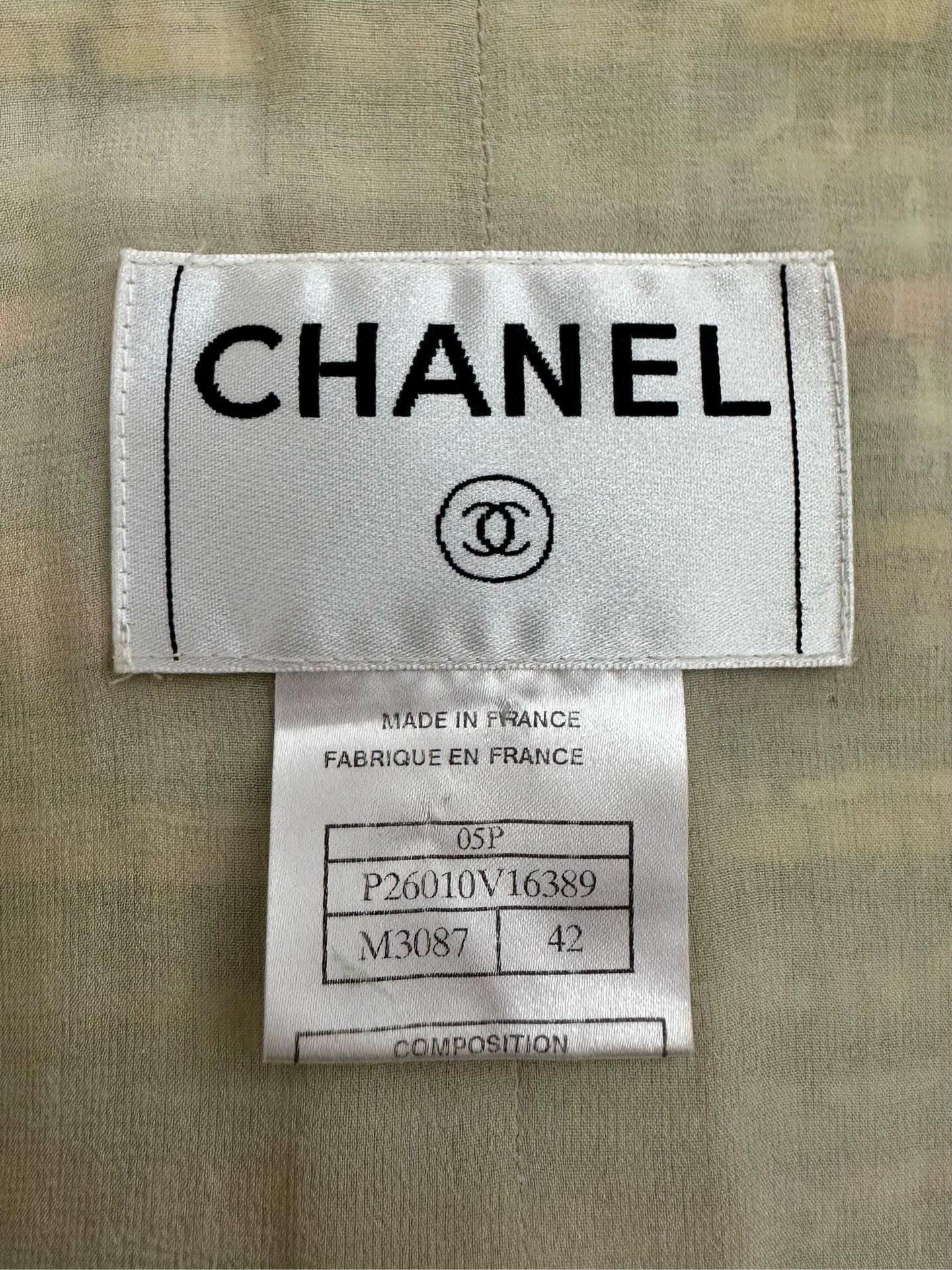 Chanel CHANEL 05P woven silk Morandi color women's jacket Size M / US 6-8 / IT 42-44 - 7 Thumbnail