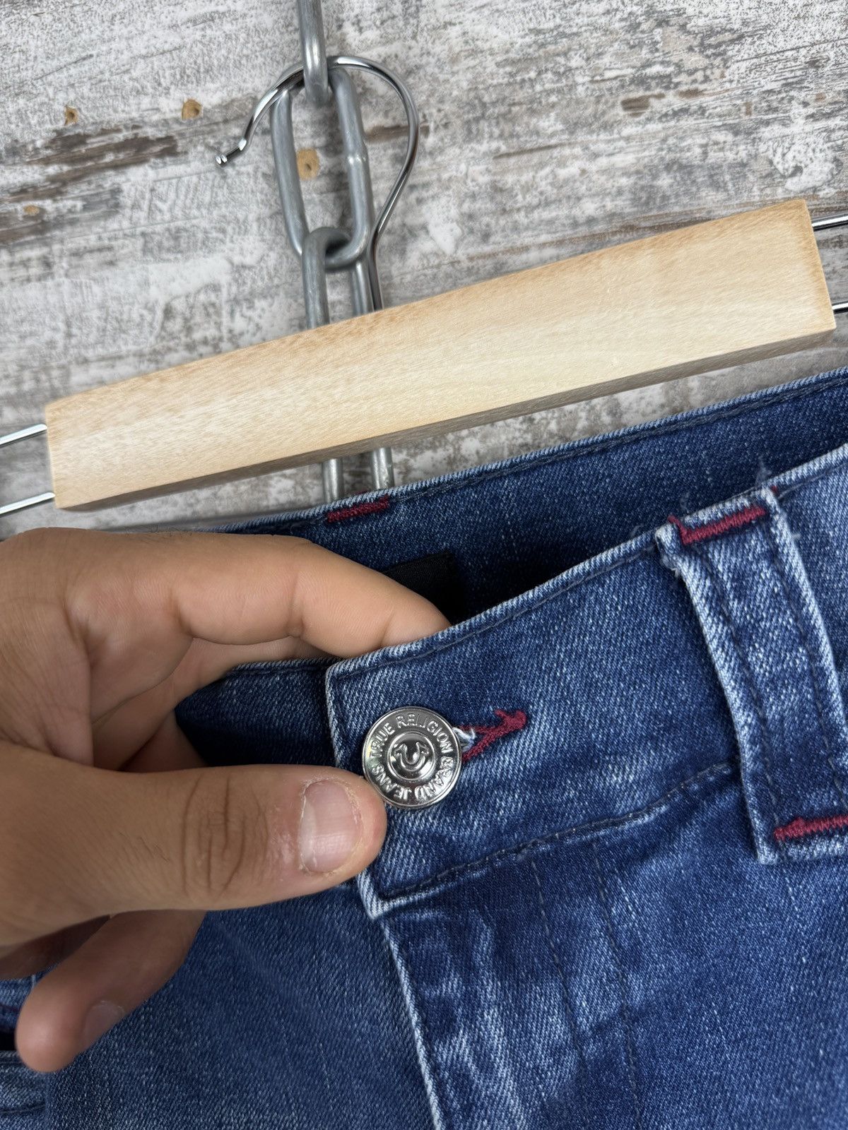 Japanese Brand × True Religion Vintage True Religion rocco relaxed skinny jeans pants denim Size US 34 / EU 50 - 7 Thumbnail