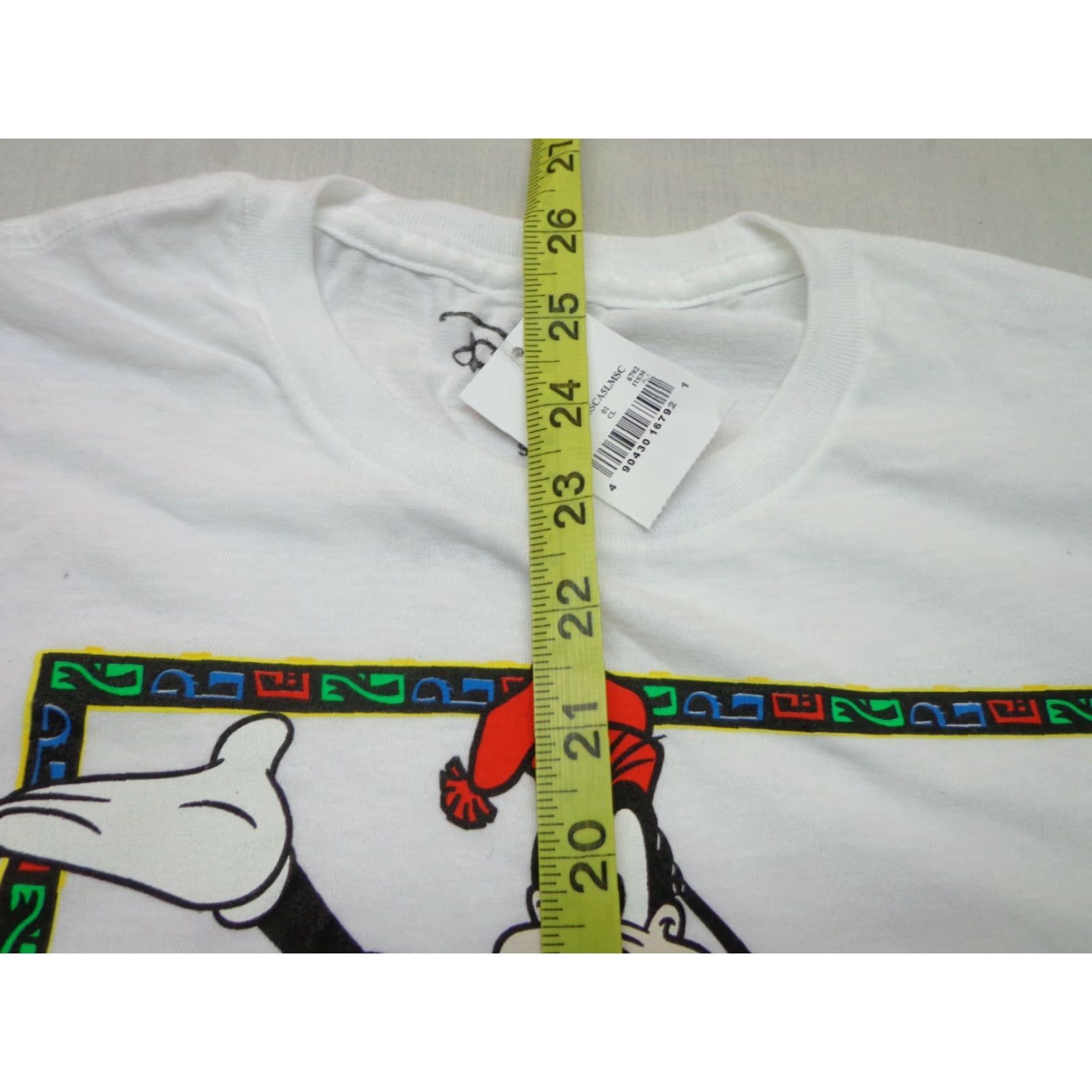 Disney Mickey Mouse Disney T-Shirt White Crew Neck Short Sleeve Size S Men Cotton Rock Graphic Solid Worldwide Disney Size US S / EU 44-46 / 1 - 5 Thumbnail
