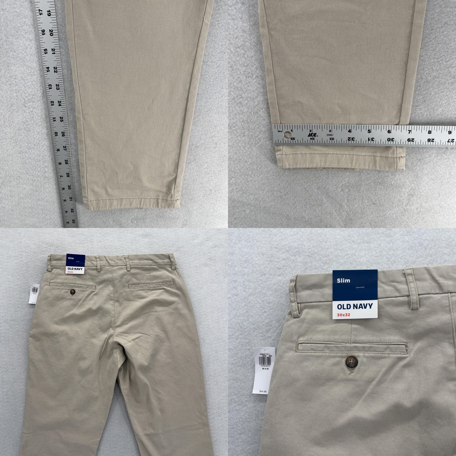 Old Navy Old Navy Pants Mens 30x32 Khaki Slim Built-In Flex Chino Casual Preppy Size US 30 / EU 46 - 8 Thumbnail
