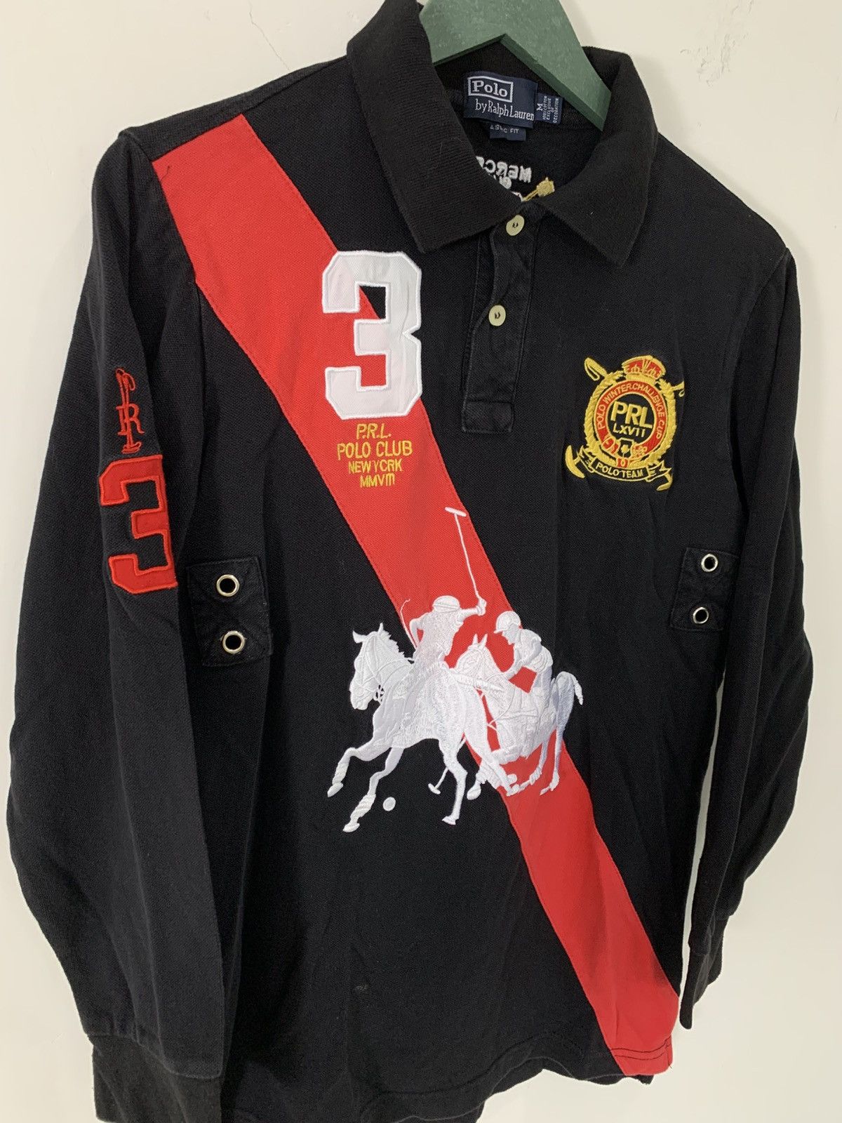 Ralph Lauren polo team mercer club ralph lauren rare longsleeve Size US S / EU 44-46 / 1 - 3 Thumbnail