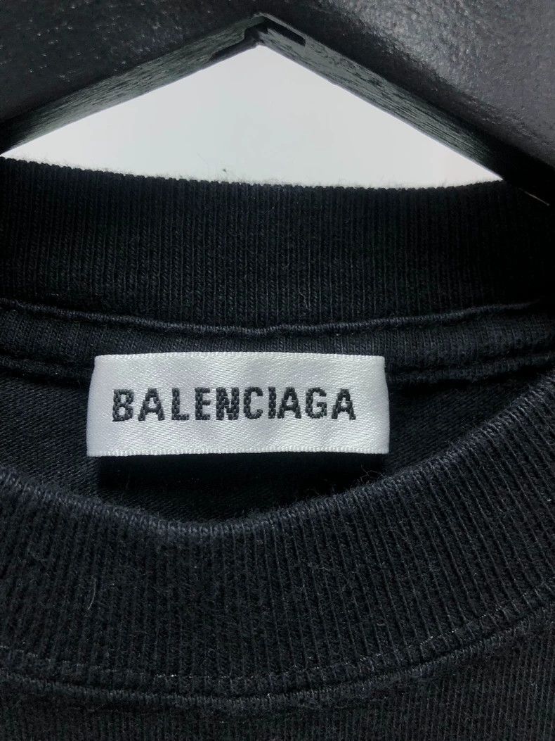 Balenciaga Balenciaga Letter Printed Short Sleeve T-Shirt, Black, Siz Size US XS / EU 42 / 0 - 3 Thumbnail