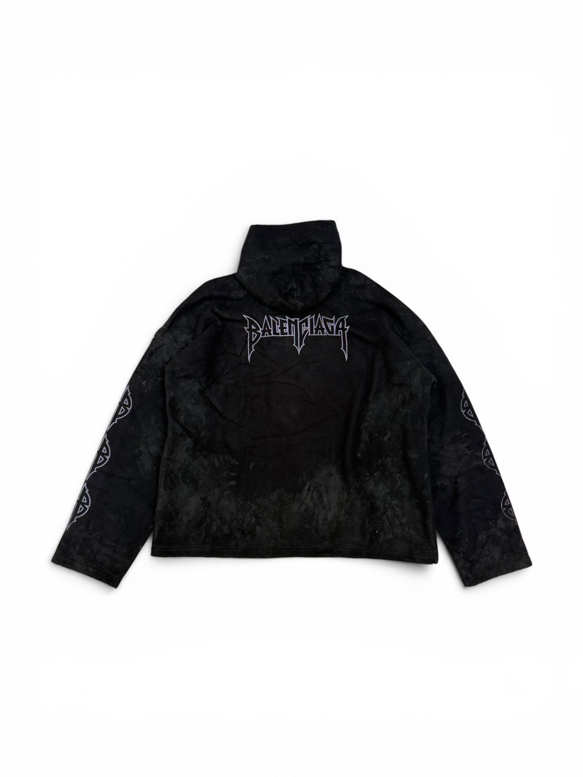 Balenciaga Balenciaga Paris Moon Fleece Oversized Hoodie Size US S / EU 44-46 / 1 - 2 Thumbnail