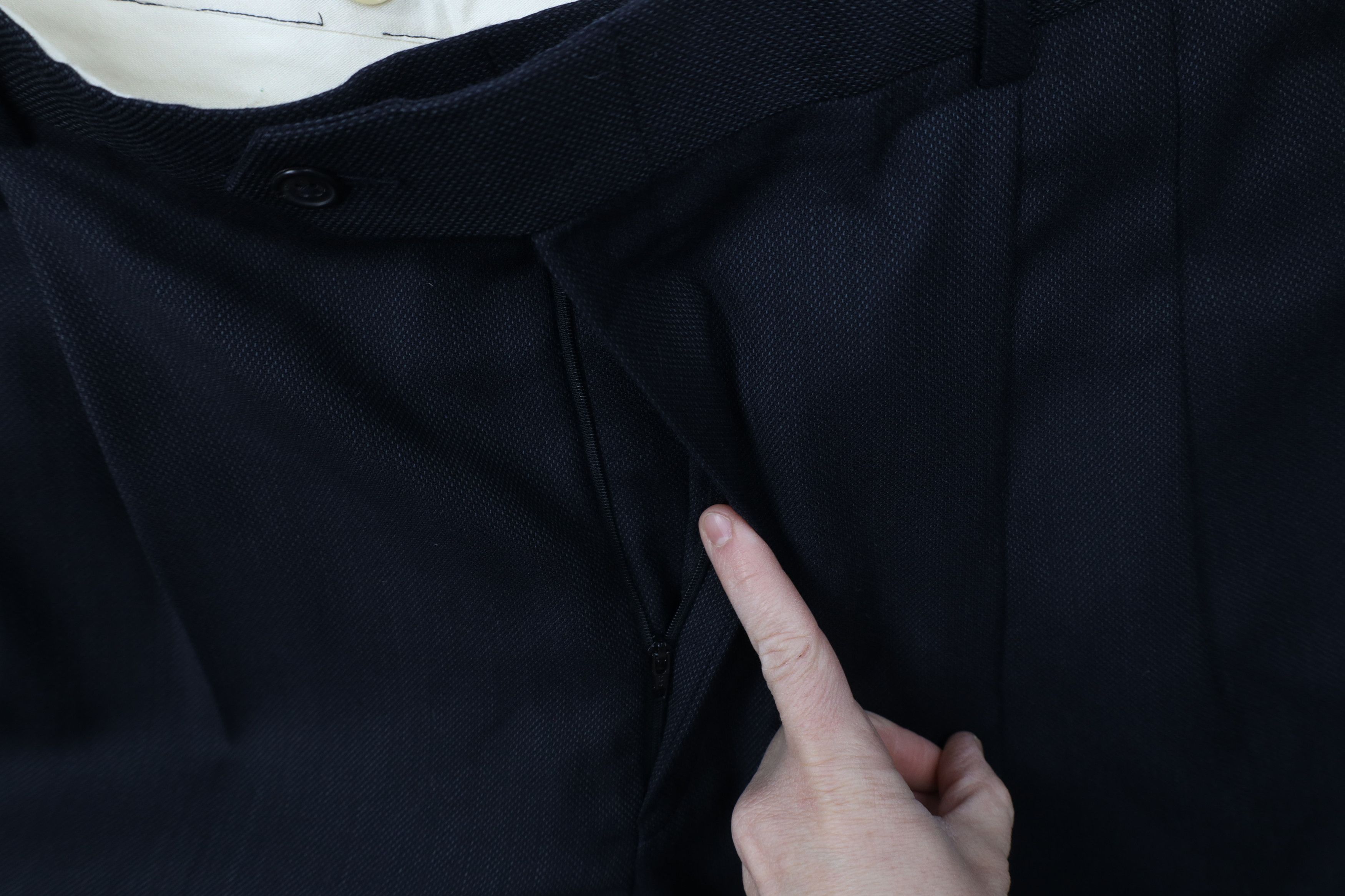 Vintage Vintage 70s Streetwear Knit Wide Leg Chino Pants Blue USA Size US 38 / EU 54 - 5 Thumbnail