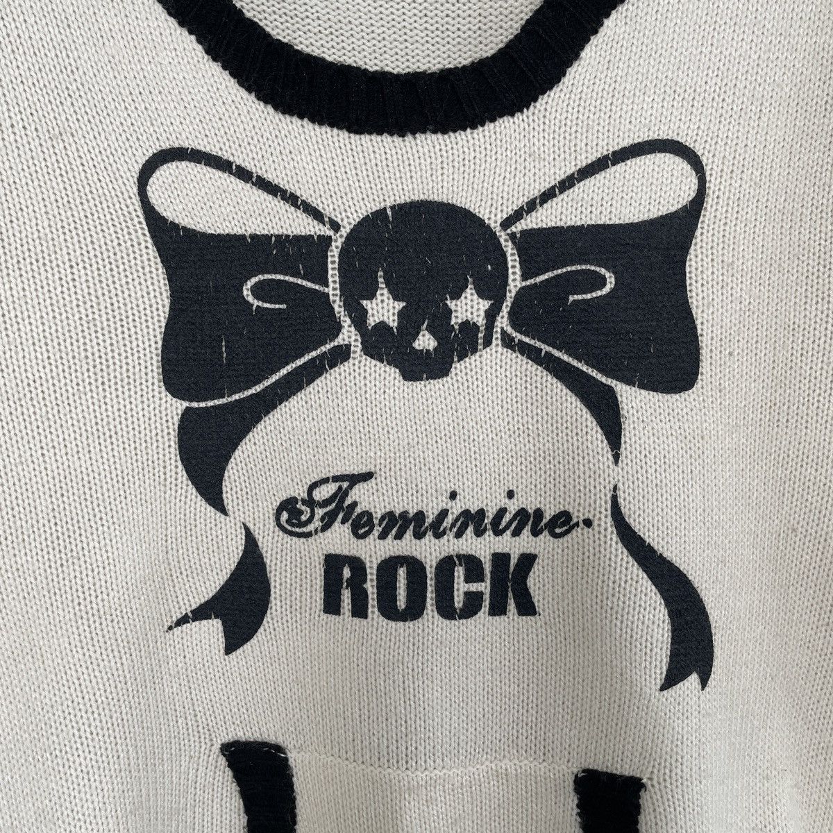 Homespun Knitwear Vintage Japanese Feminine Rock Skulls Knitwear Sweater Women Size M / US 6-8 / IT 42-44 - 5 Thumbnail