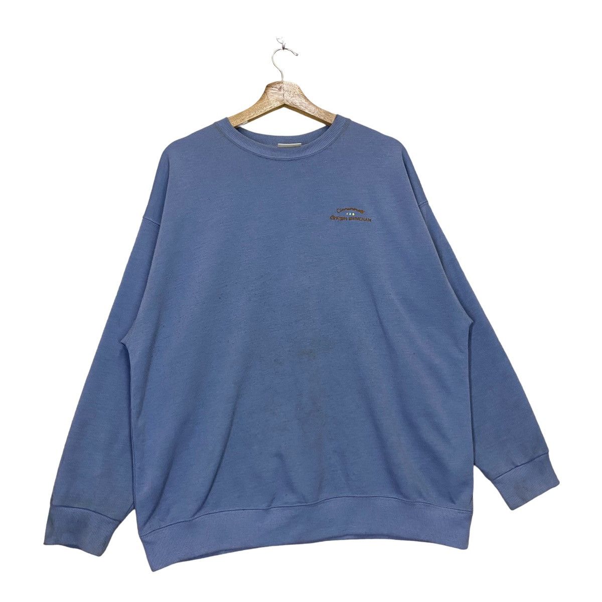 Cartoon Network × Japanese Brand Crayon Shincan Character Big Logo Crewneck Sweatshirt Size US L / EU 52-54 / 3 - 6 Thumbnail