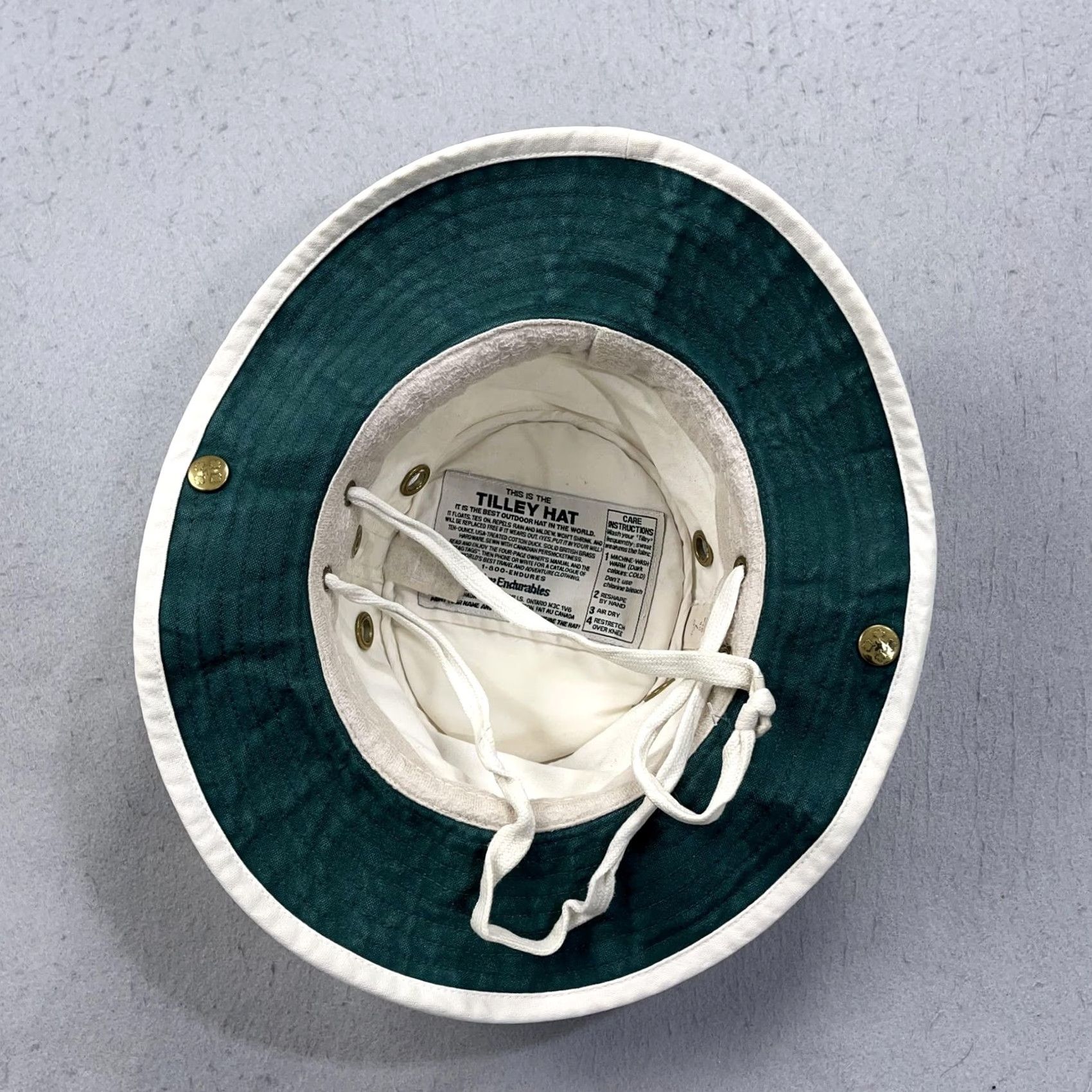 Tilley Tilley Boonie Hat Mens 7 White Cotton Duck Outdoor Sun Fishing Hiking Trail Size ONE SIZE - 6 Thumbnail