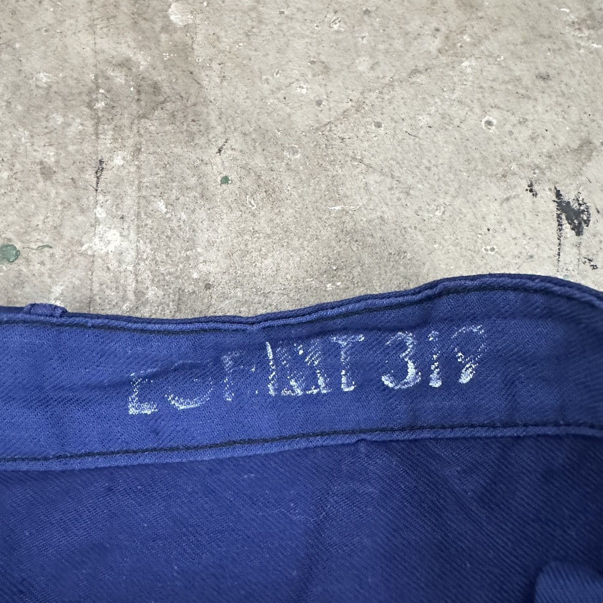 Le Laboureur 1970ʼs Vintage utility French HBT Sanfor Cotton Work Pants Size US 38 / EU 54 - 6 Thumbnail