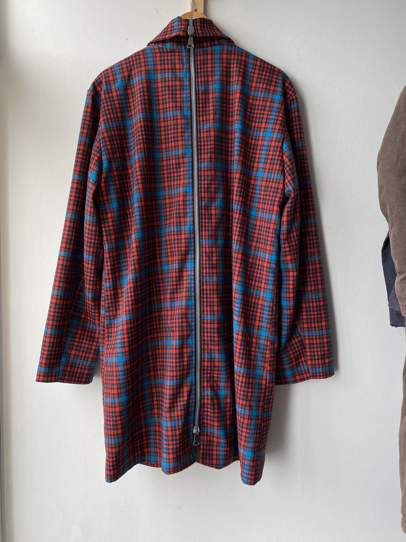 Acne Studios NWT $560 - Deadstock Check Long Split Trench Coat Size US L / EU 52-54 / 3 - 15 Thumbnail