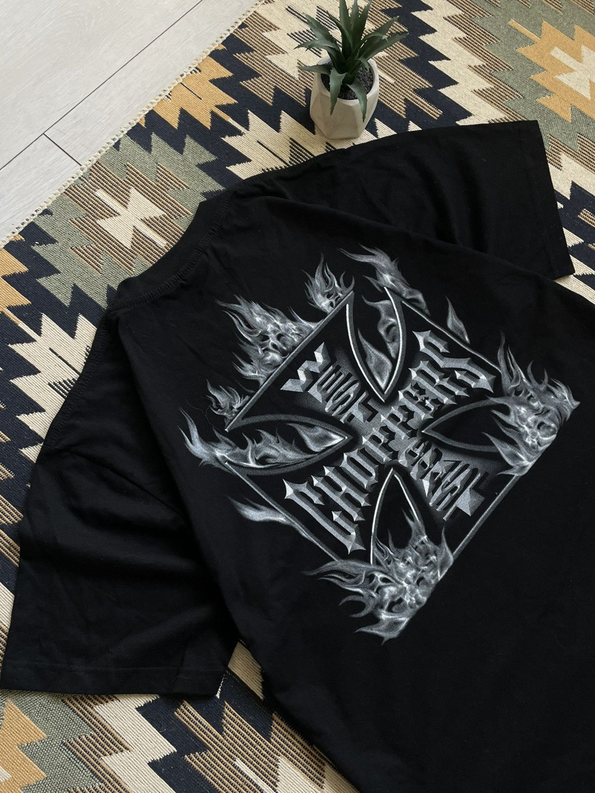Vintage × West Coast Choppers Vintage West Coast Choppers Big Logo Flame T-shirt Size US XL / EU 56 / 4 - 7 Thumbnail