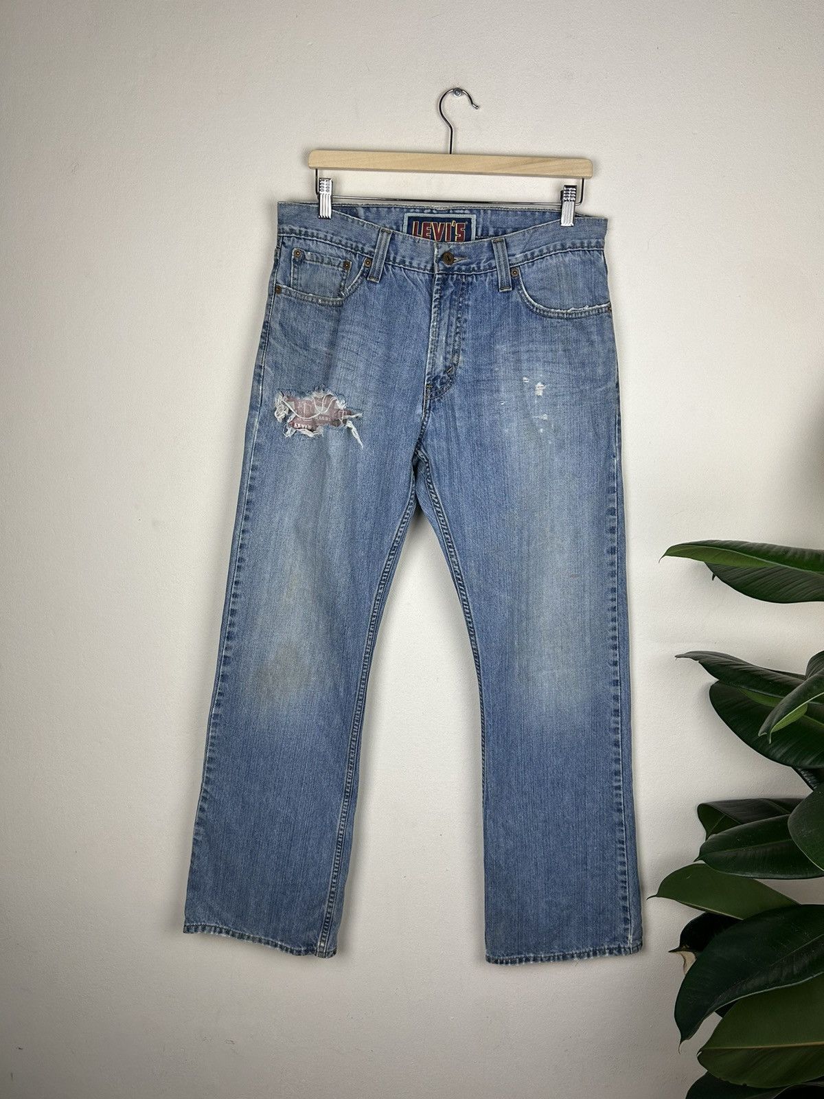 Levi's Vintage Clothing × Vintage Vintage 00s Levi’s 527 Boocut Flare Jeans Size US 34 / EU 50 - 1 Thumbnail
