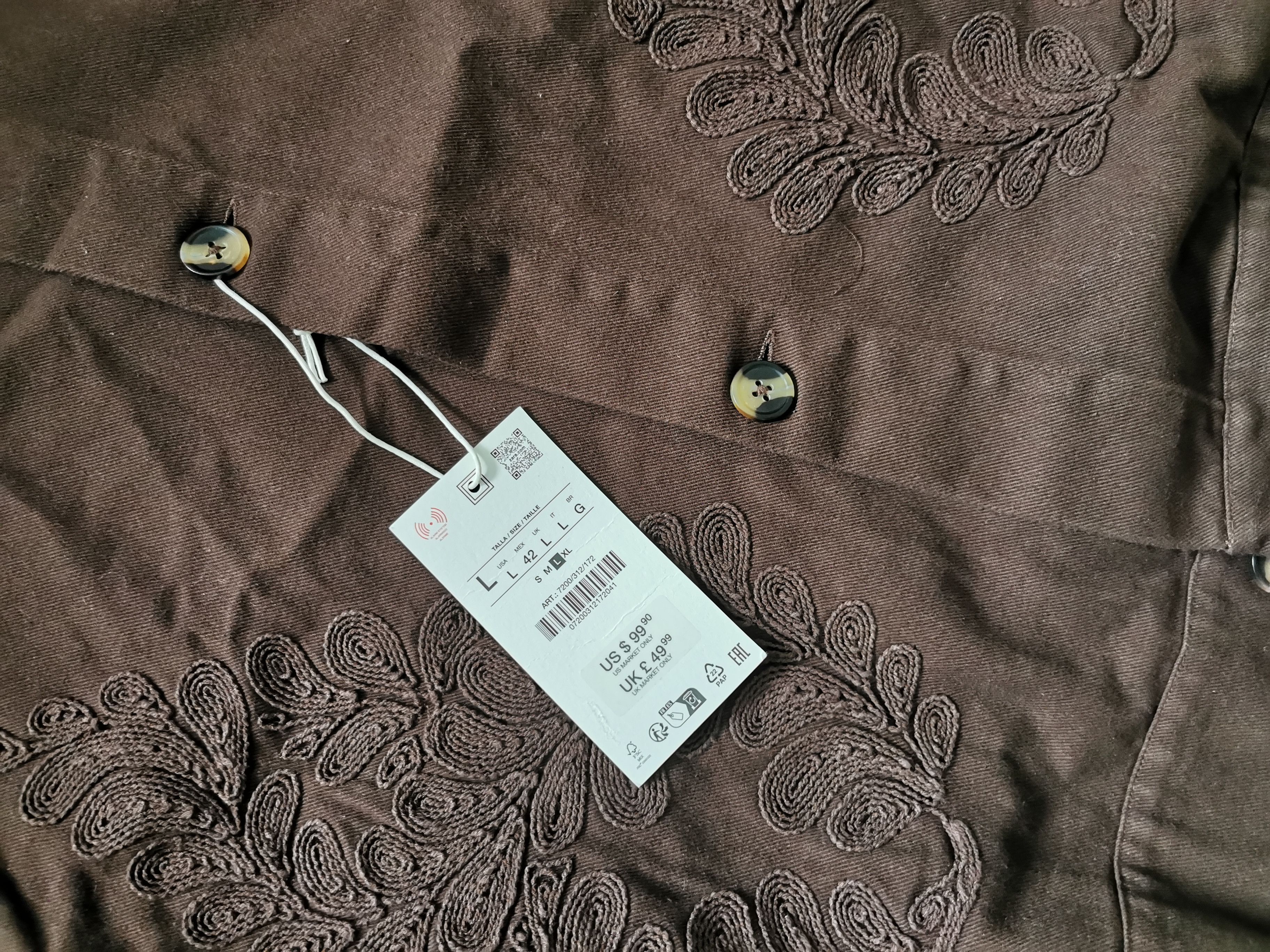 Zara Zara relaxed shirt size L, side hip pockets Size US L / EU 52-54 / 3 - 7 Thumbnail